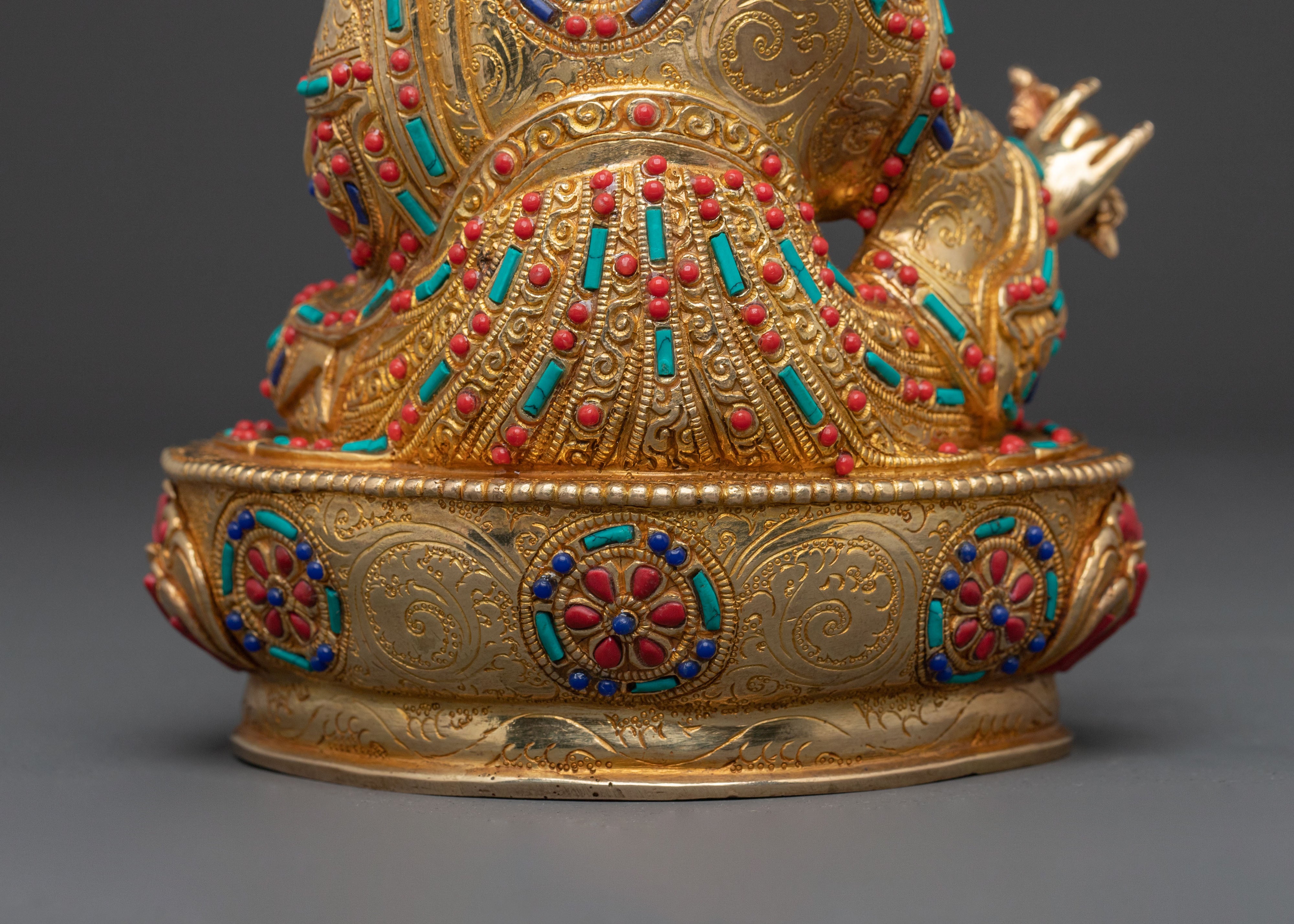 Guru Rinpoche Dharma Teaching Statue | Lotus-Born Master of Wisdom & Protection