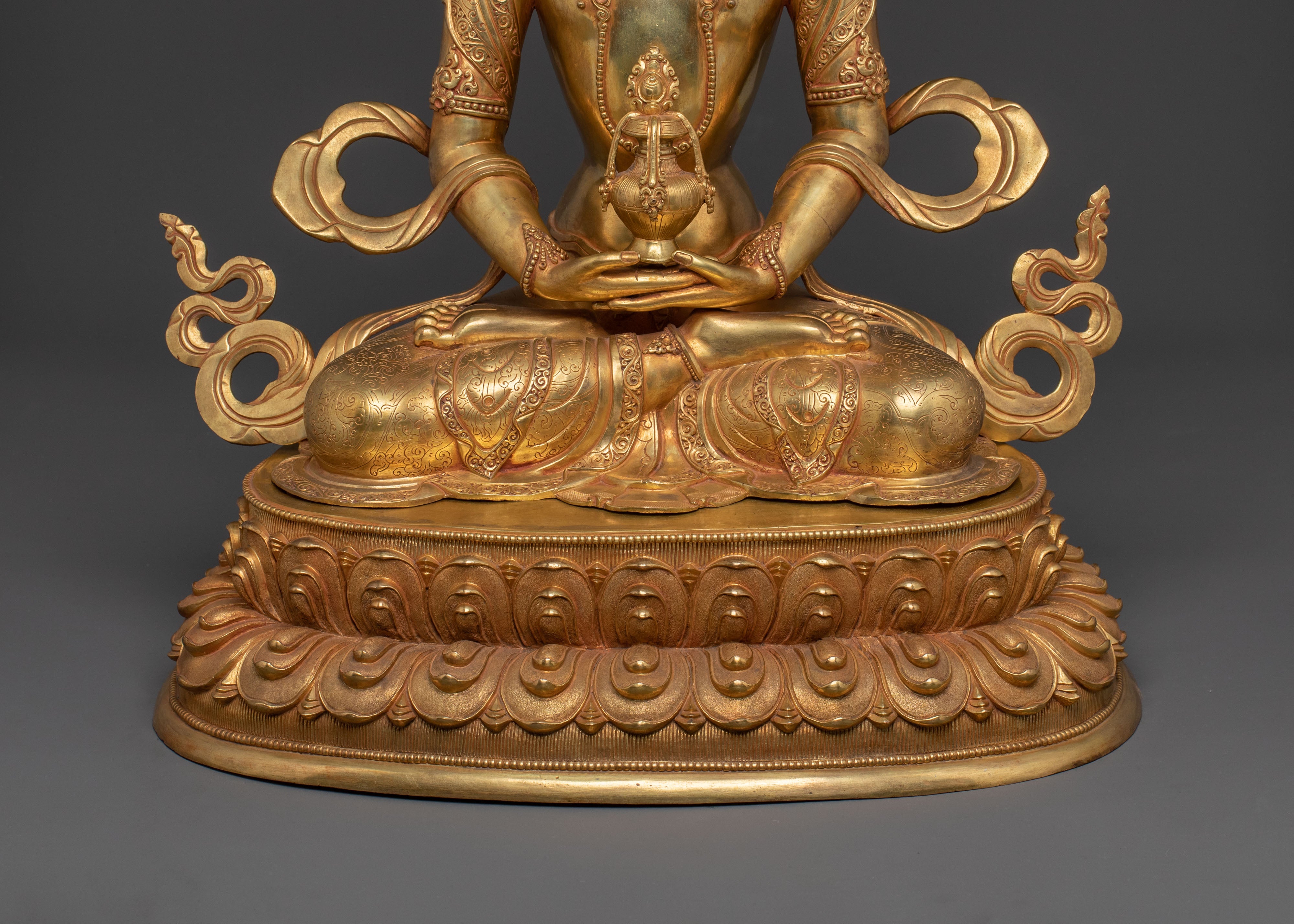 Amitayus Buddha Statue | 24K Gold Gilded Figurine