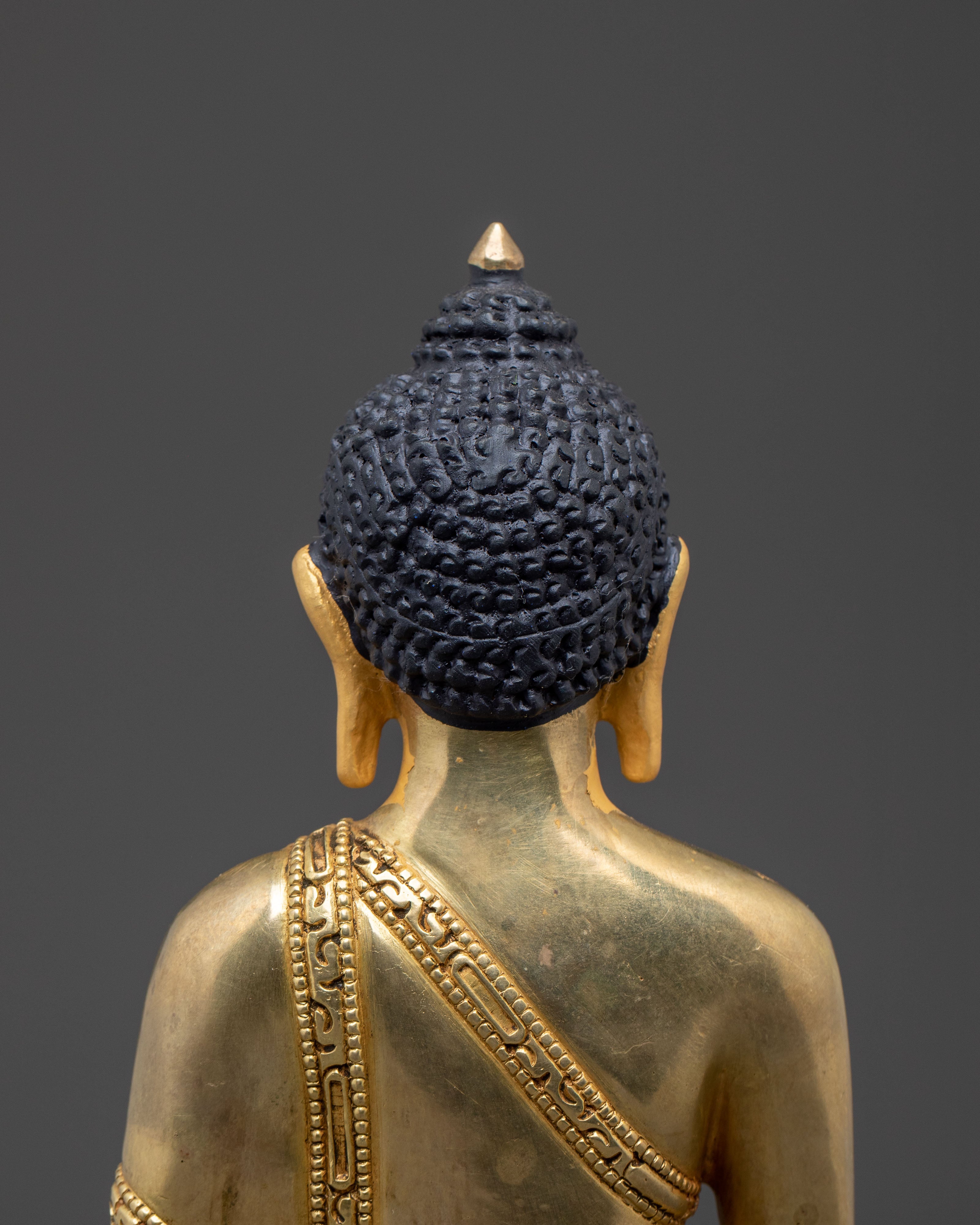 Shakyamuni Buddha Traditional Handcrafted Statue – 24K Gilded