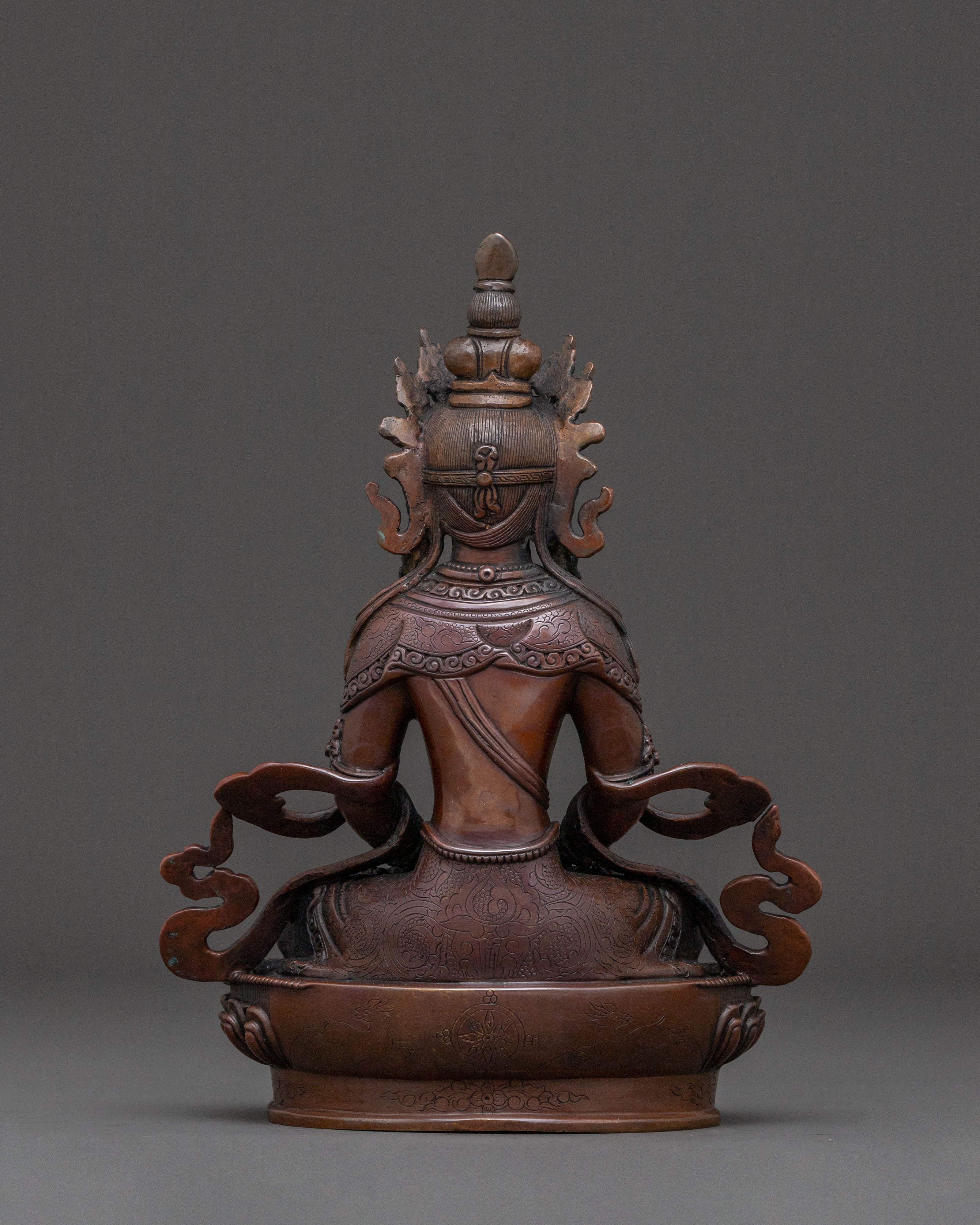Infinite Life Amitayus Buddha Statue | Longevity Deity
