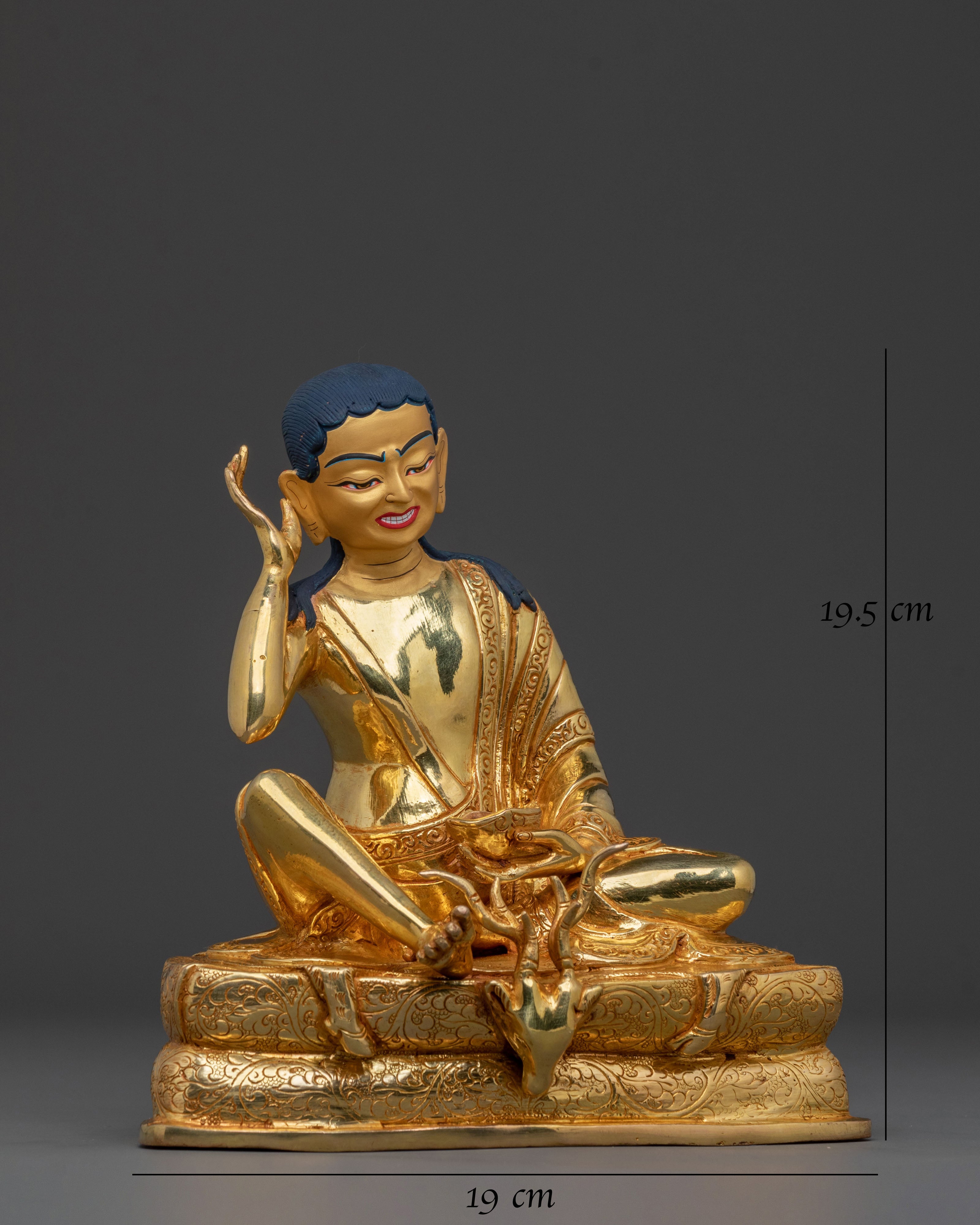 Milarepa Buddhist Figure | Altar Decor