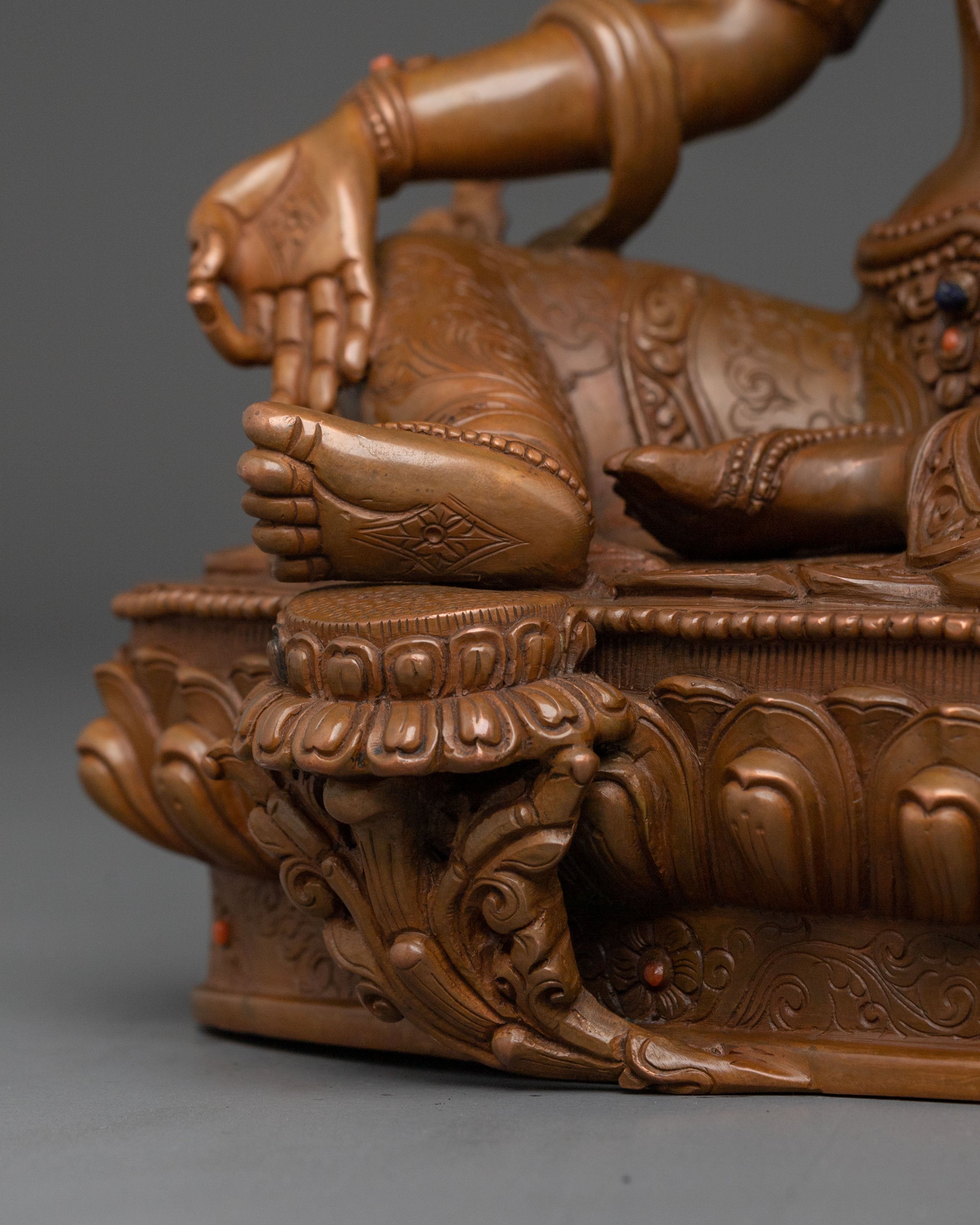 Tibetan Buddhism Green Tara Figurine | Altar Home Decor