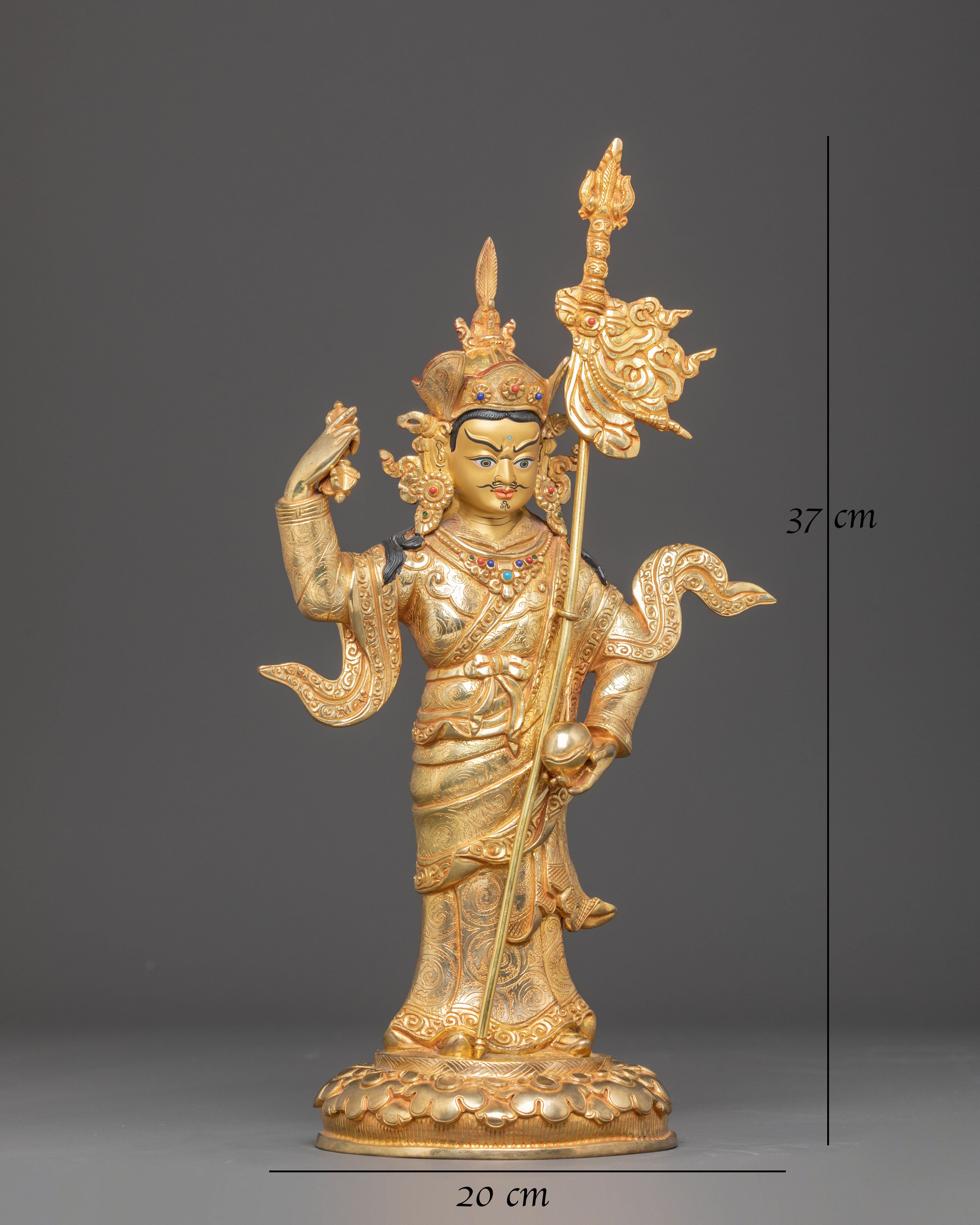 Handcrafted Sculpture of Standing Guru Rinpoche