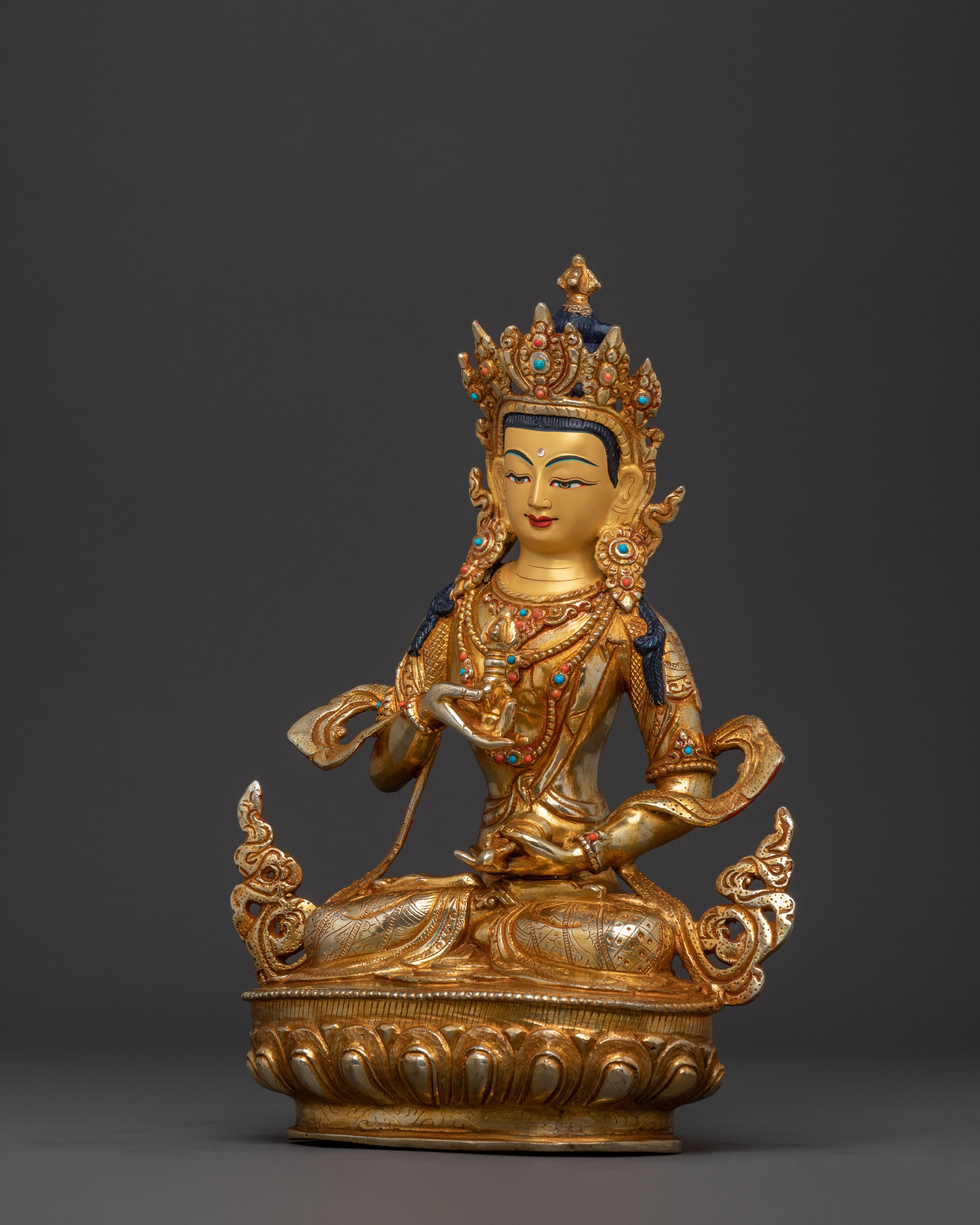 Vajrasattva Statue Purifier of Negative Karma | Tibetan Buddhist Decor