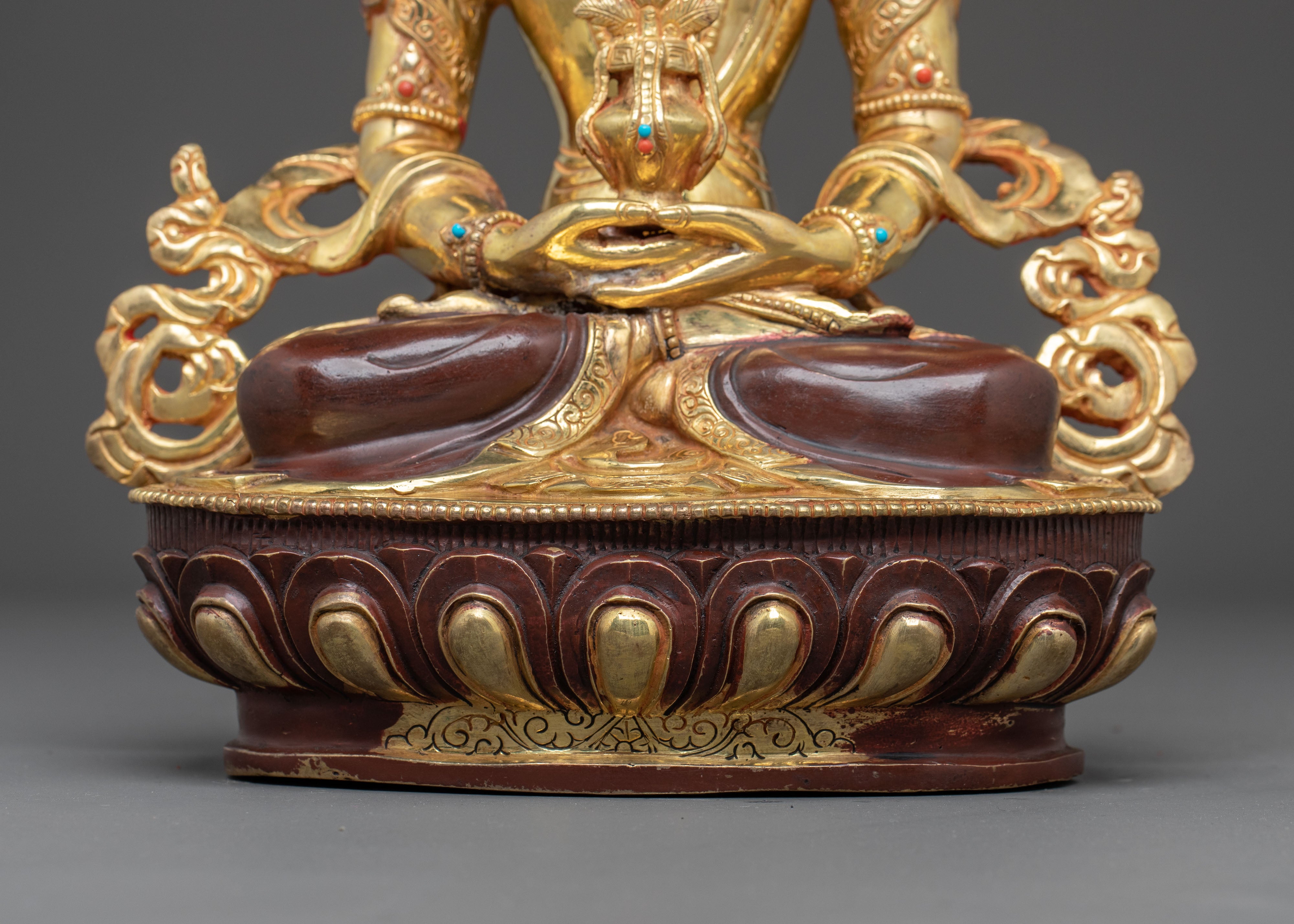 Golden Amitayus Statue Buddha from Pure Land | Eternal Buddha of Longevity