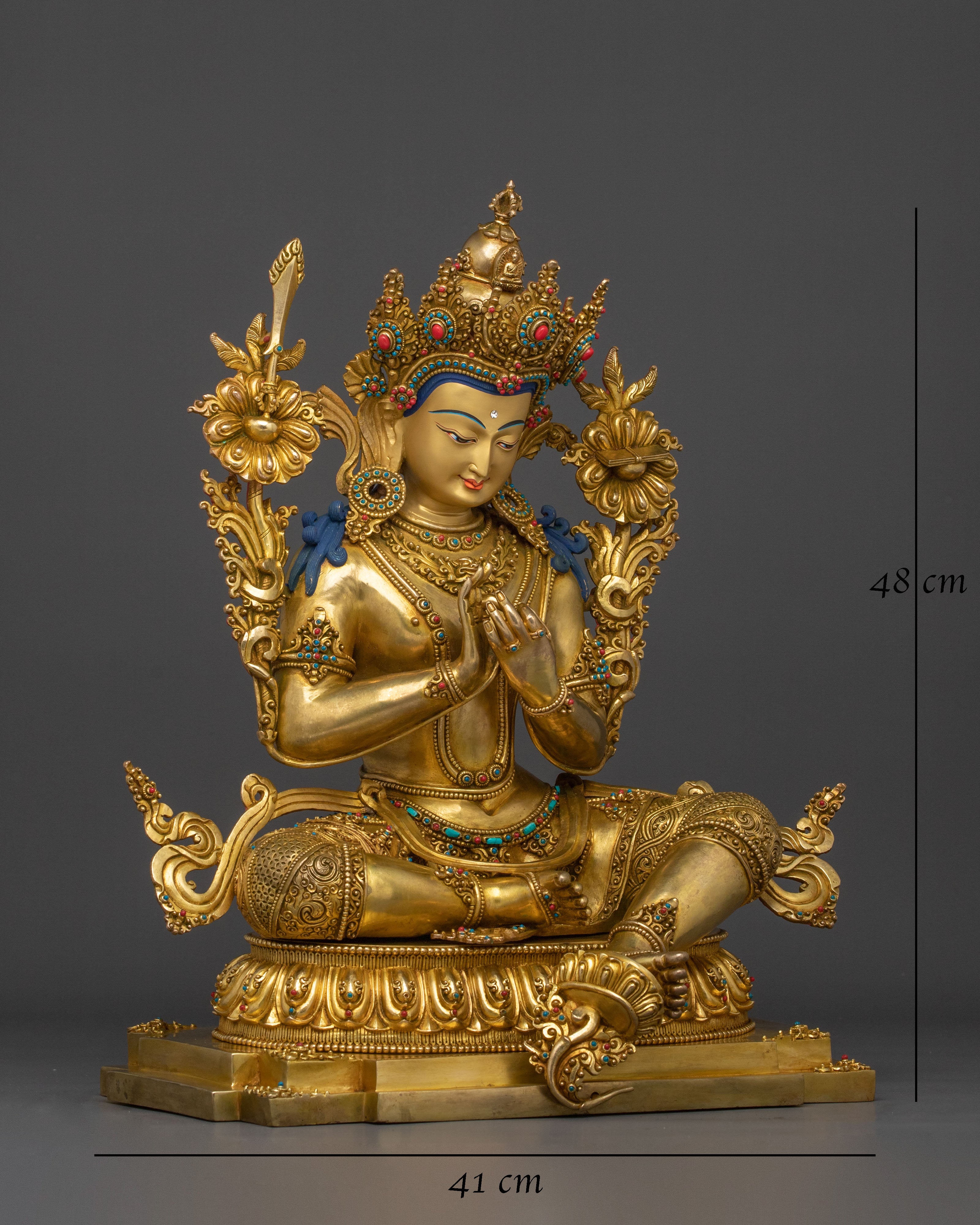 Tikshna Manjushri Wisdom Statue | Buddhist Deity of Sharp Awareness