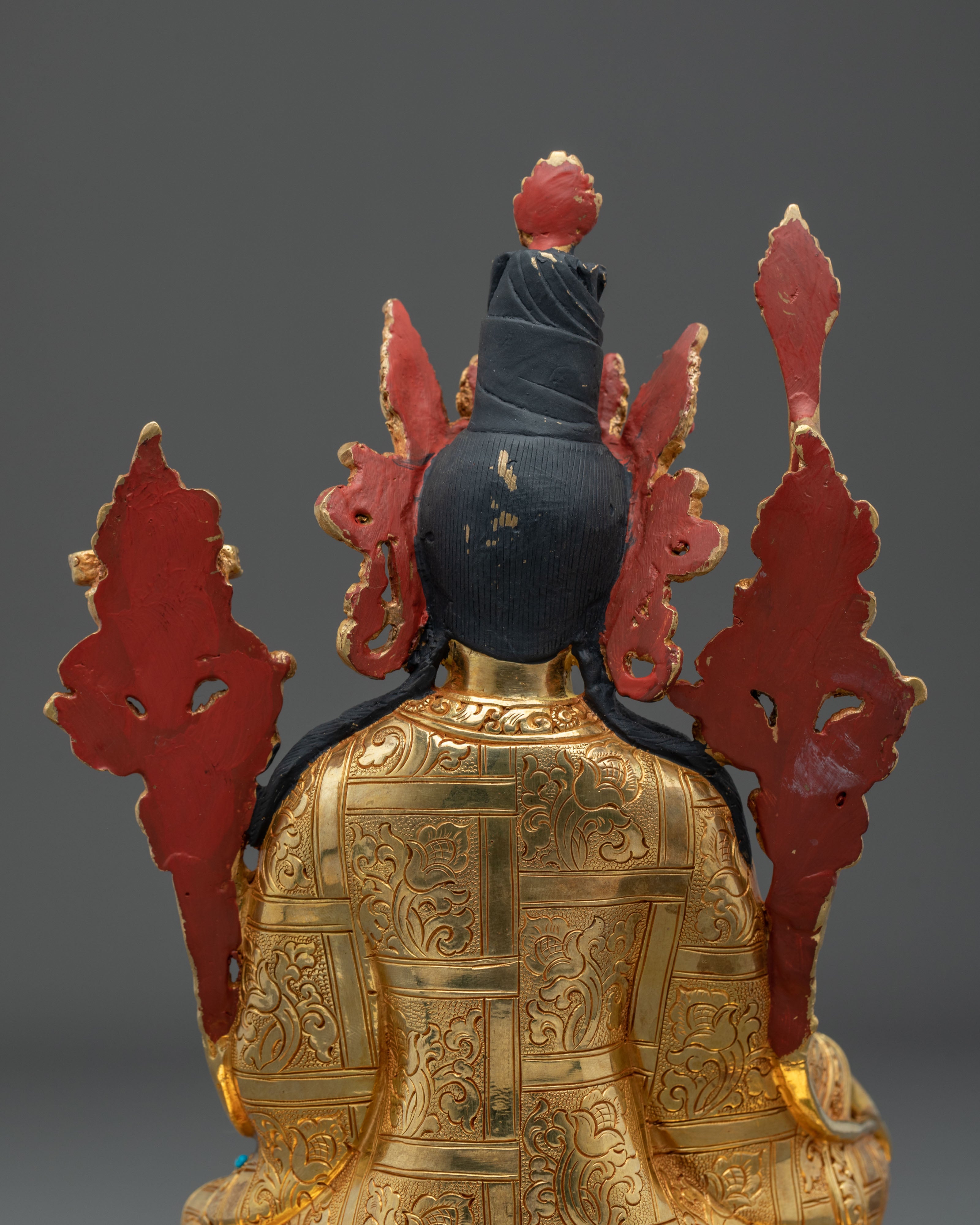 Trisong Detsen Golden Statue | Dharma Patron