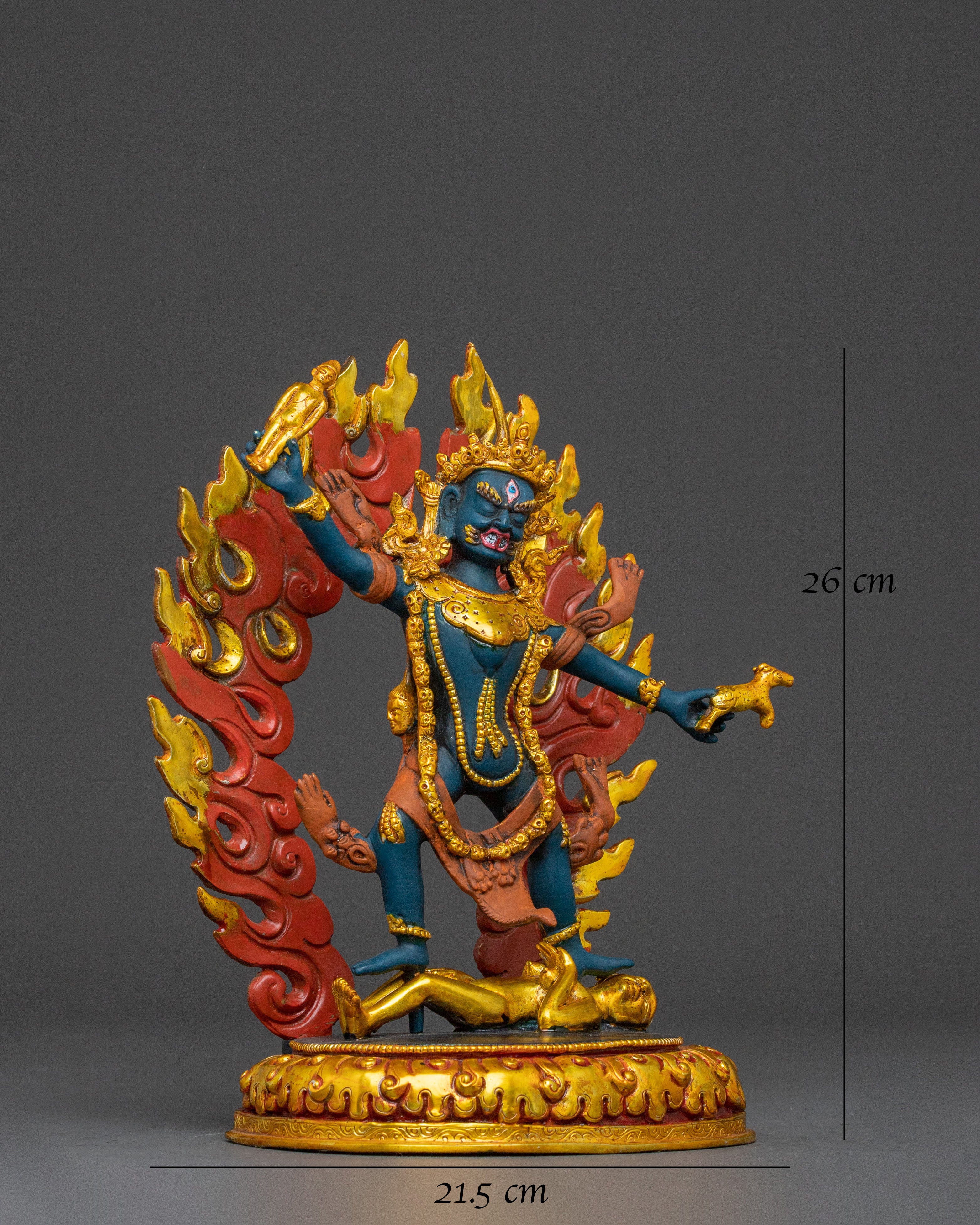 Three Dharmapalas Guardian Statue Set | Altar Decor
