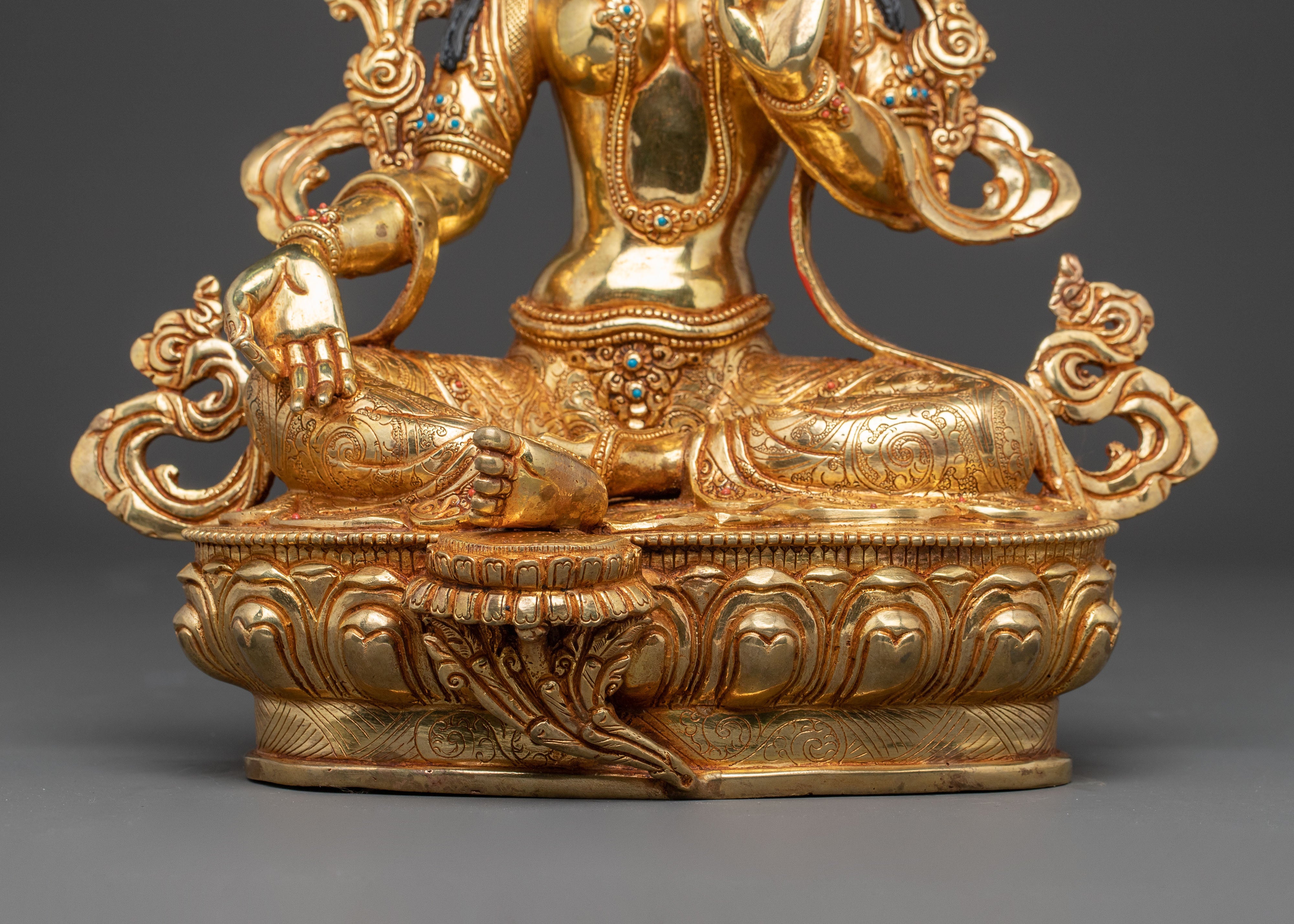 Green Tara Handcrafted Statue | The Swift Liberator