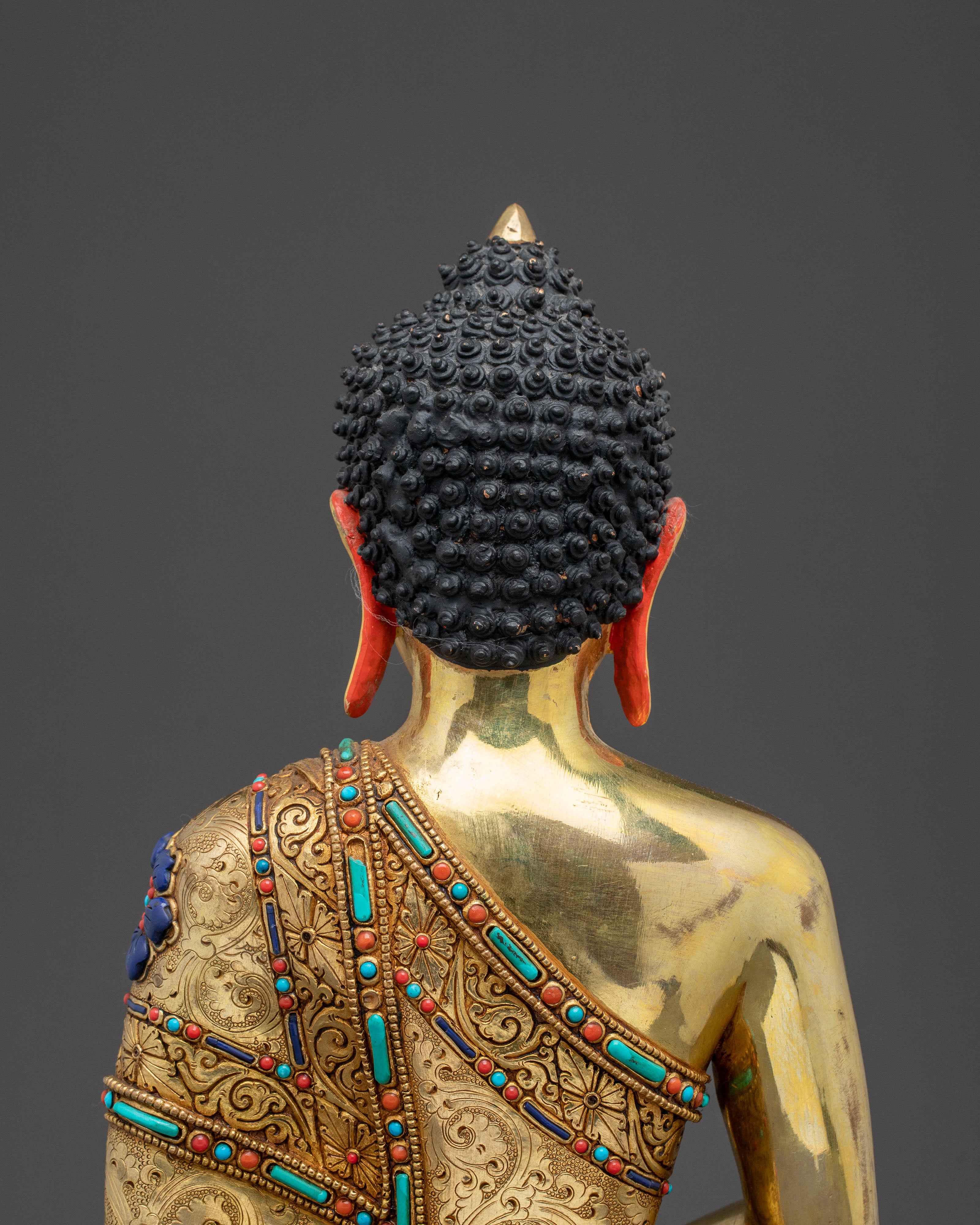 Handmade Amitabha Buddha Golden Statue: Gilded Serenity