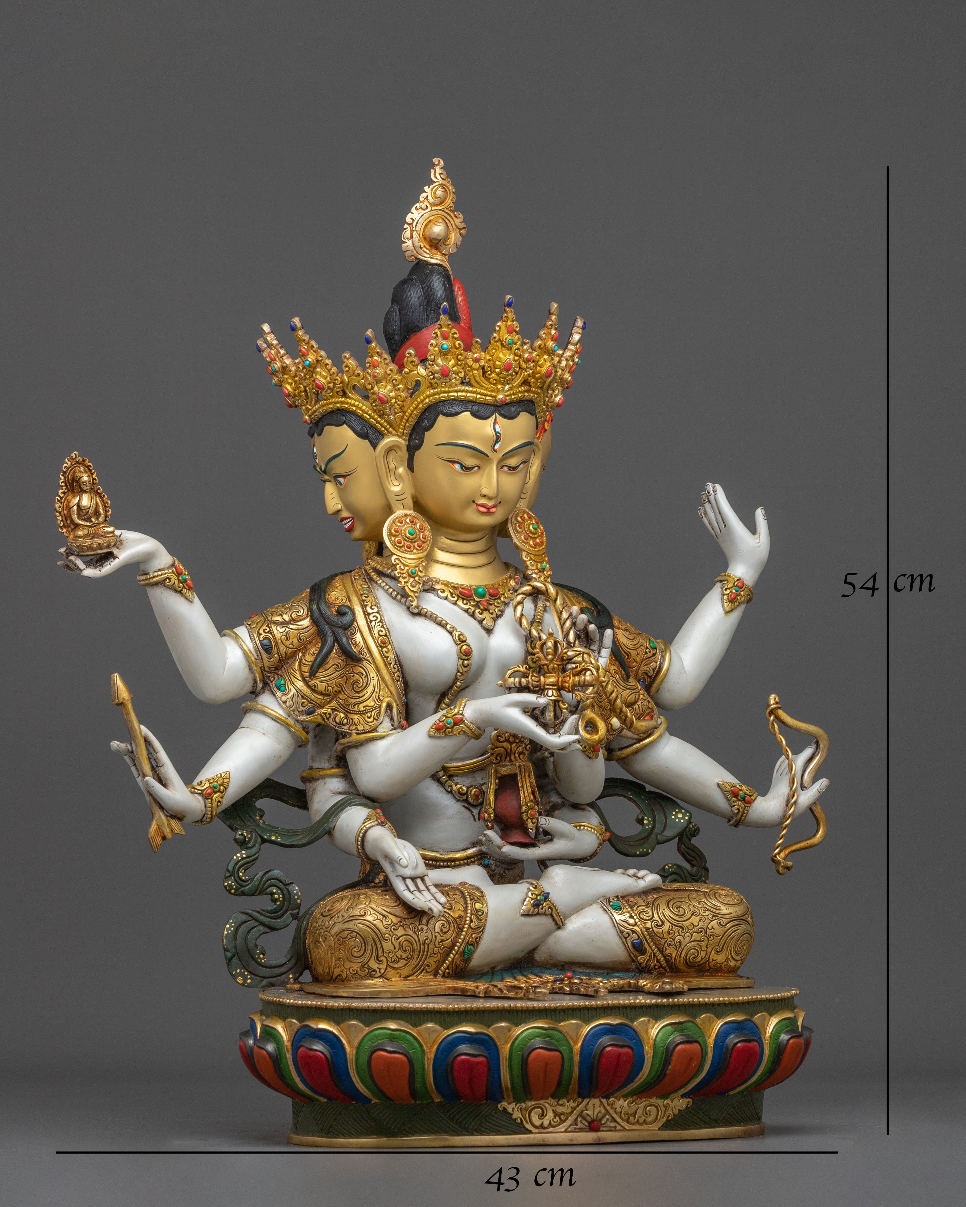 Three Face Dakini Namgyalma Statue | Goddess of Longevity and Purification