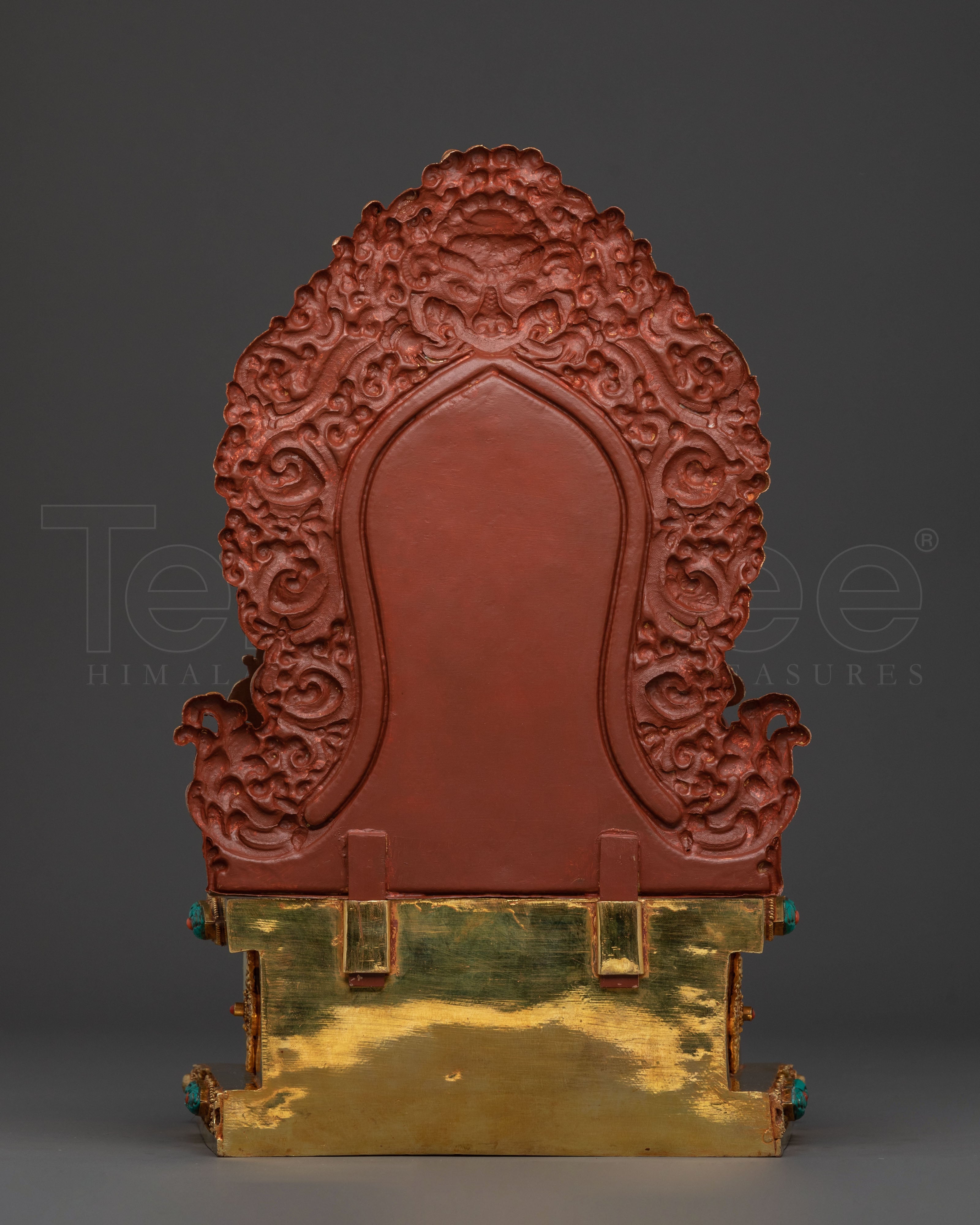 Dzambhala Ritual Statue on Throne | Wealth God