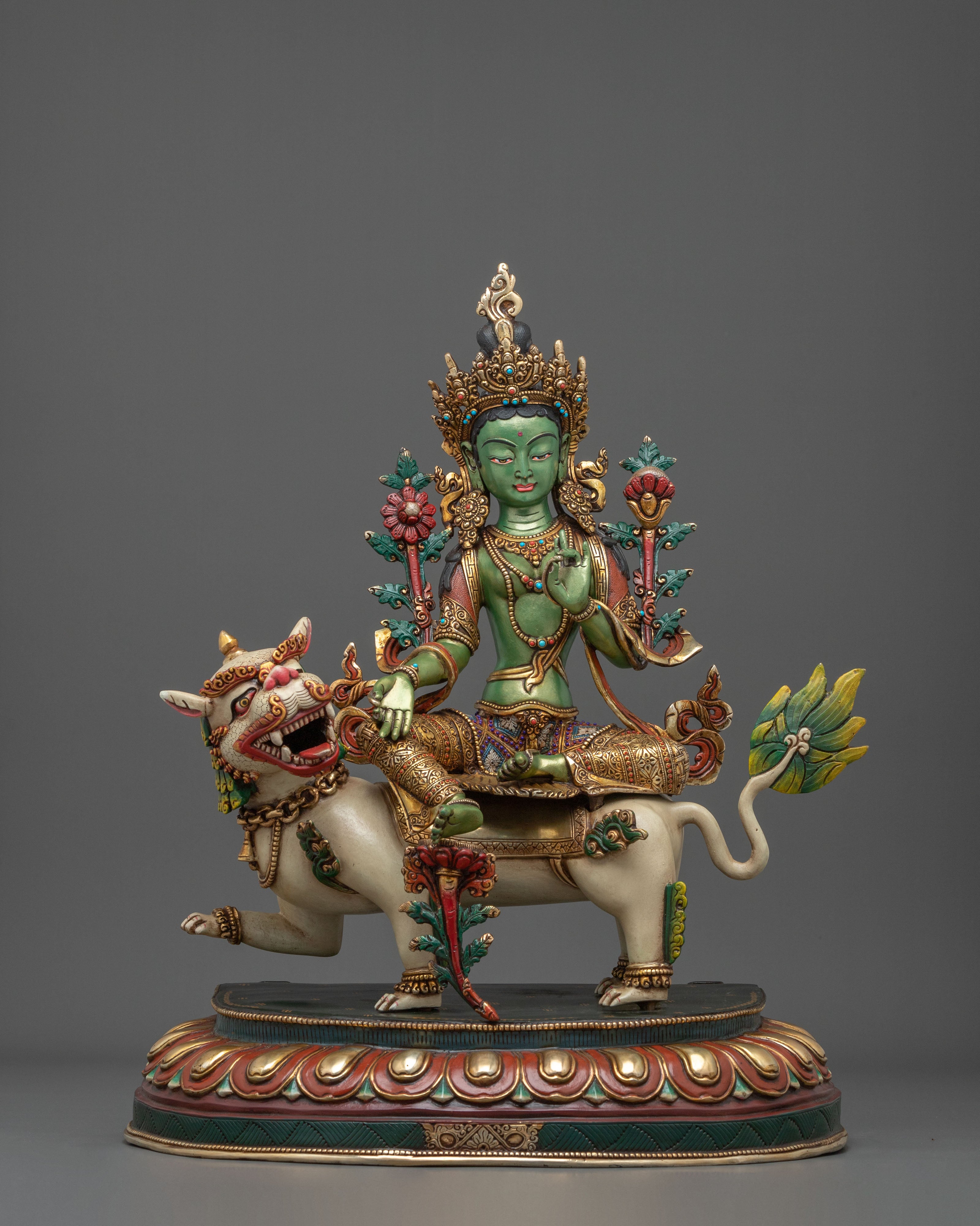 Green Tara Statue | Handcrafted Protector Figurine