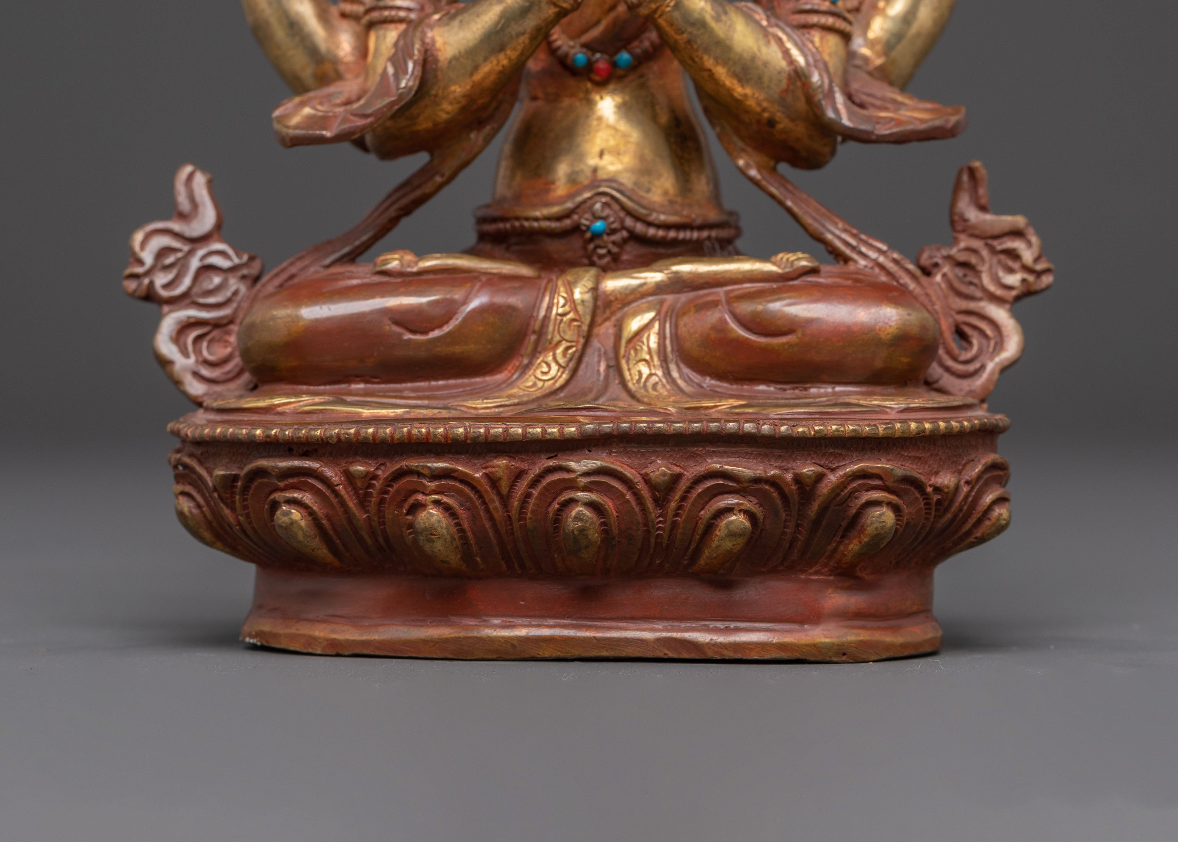 Chenrezig Tibetan Buddha Statue | Compassion and Serenity