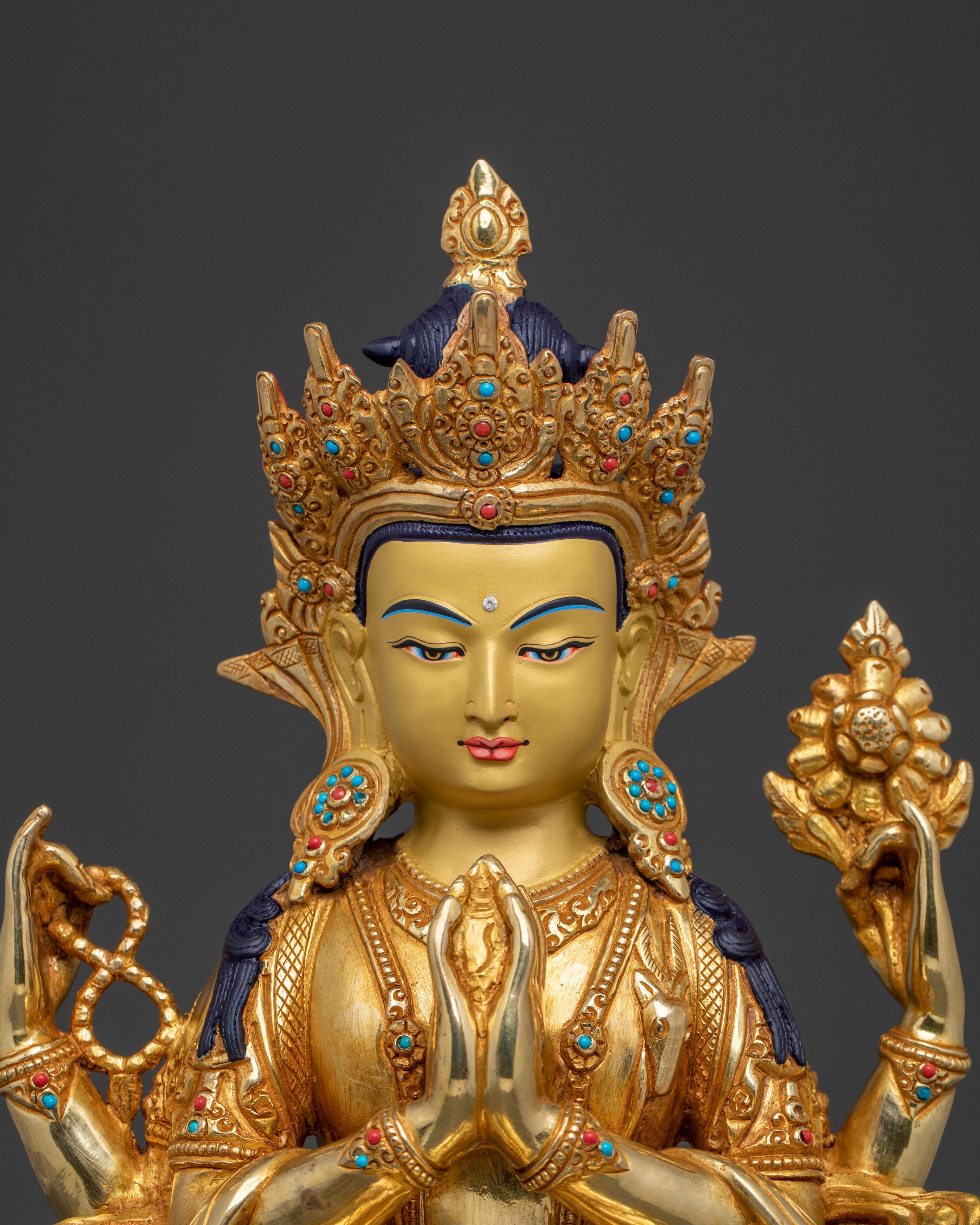 Handcrafted Chenrezig Statue | Symbol of Compassion