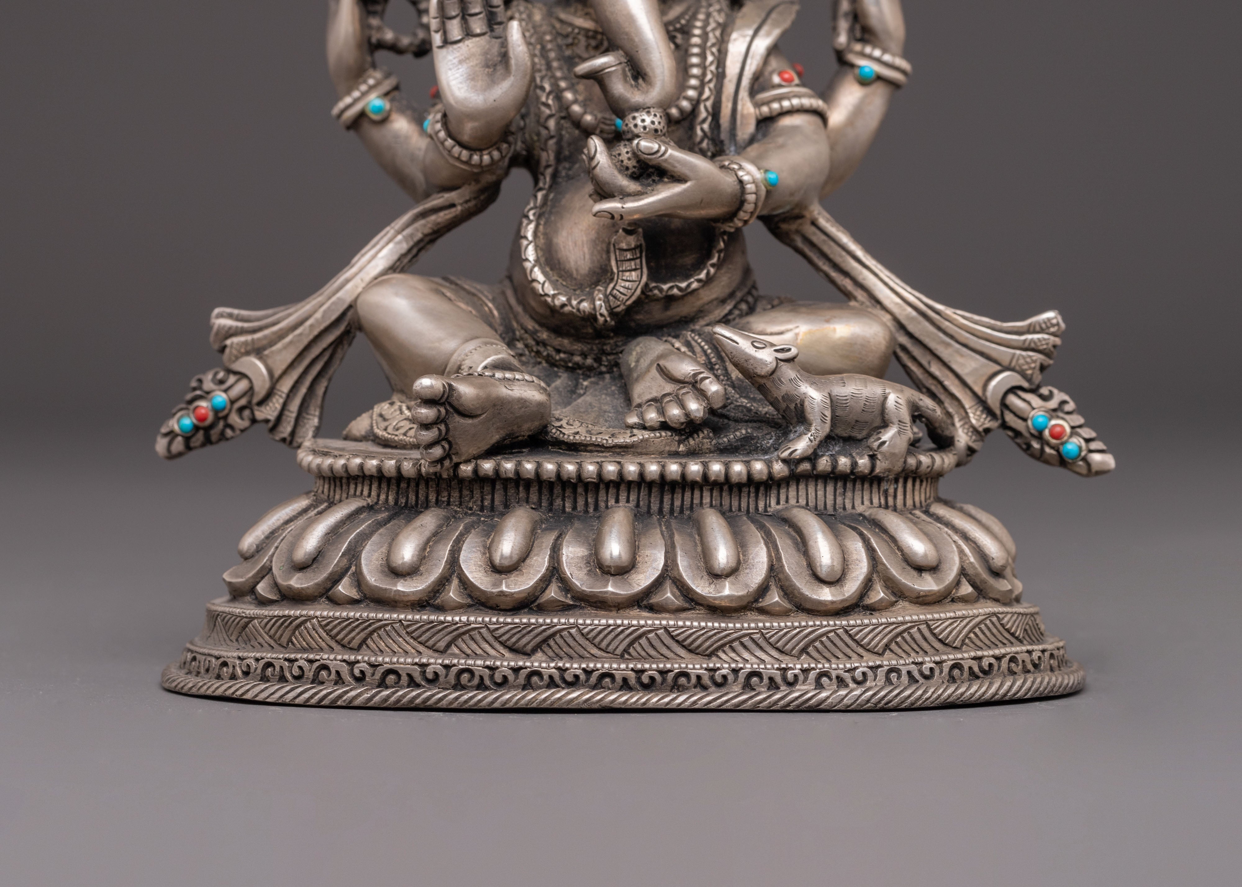 Handcrafted Copper Ganesh Sculpture | Divine Elephant Headed Deity