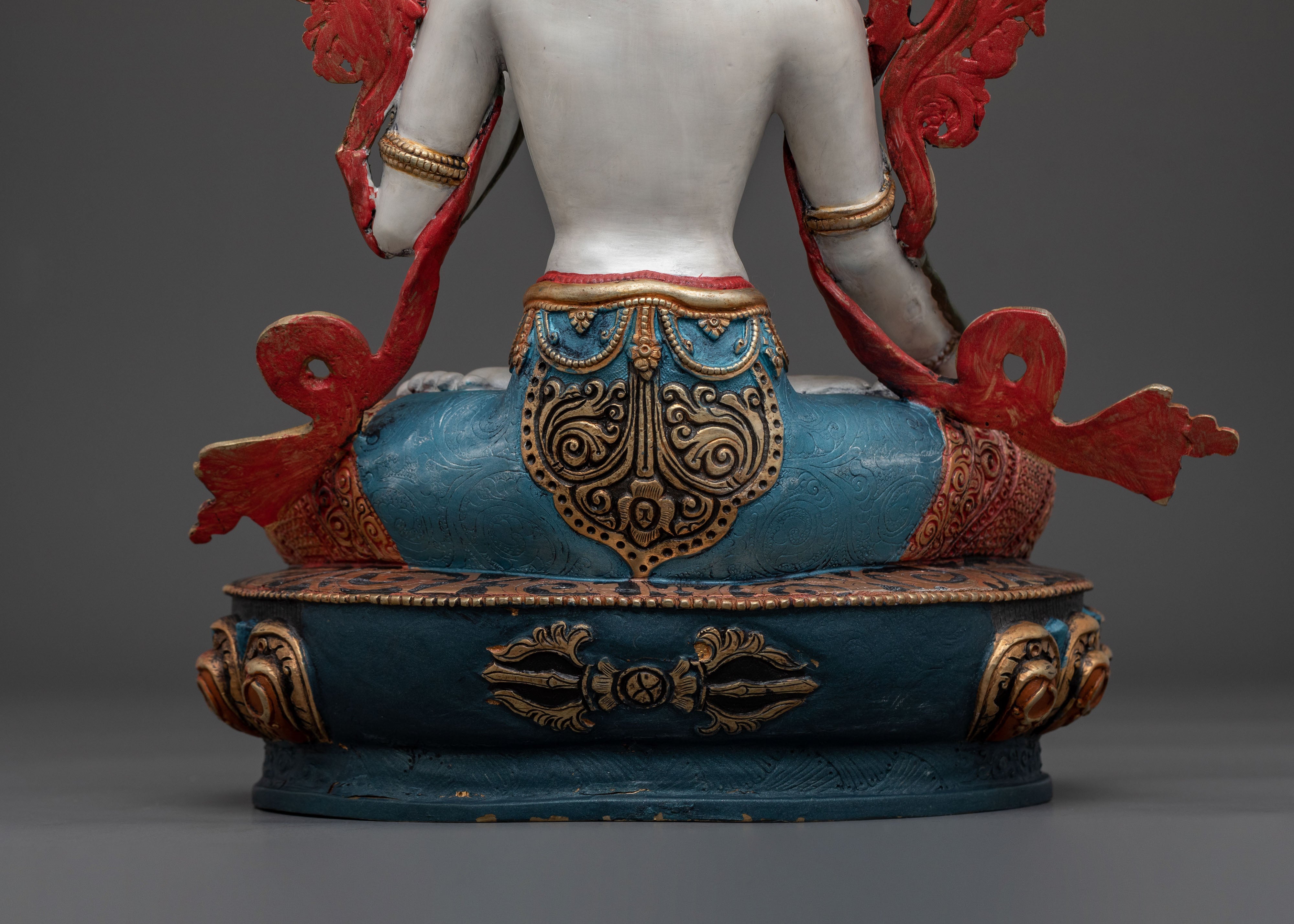 White Tara Wisdom Sculpture | Tibetan Goddess