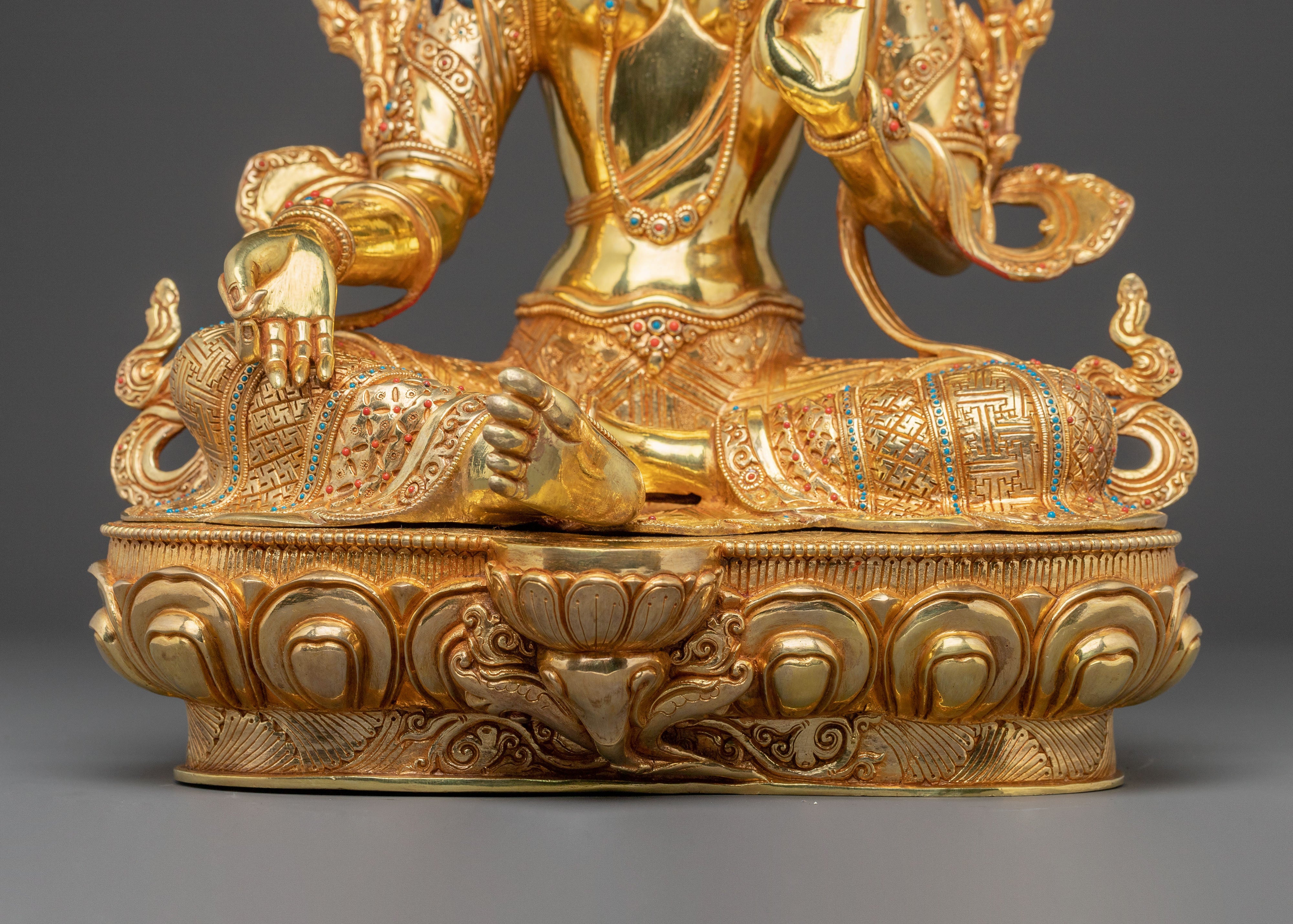 Blessed Statue of Green Tara | Goddess of Compassion