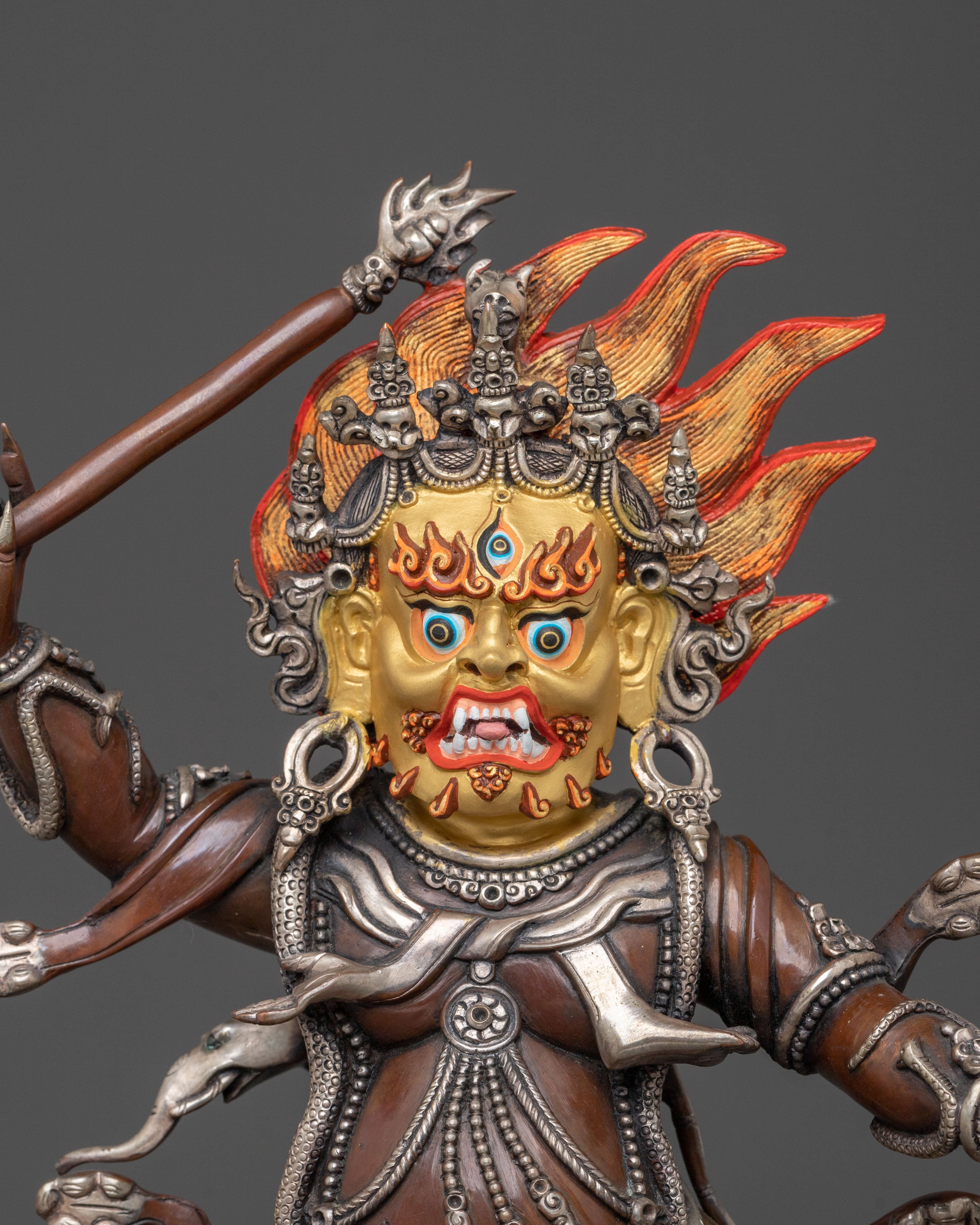 DandaPani: Oxidized Copper Figurine