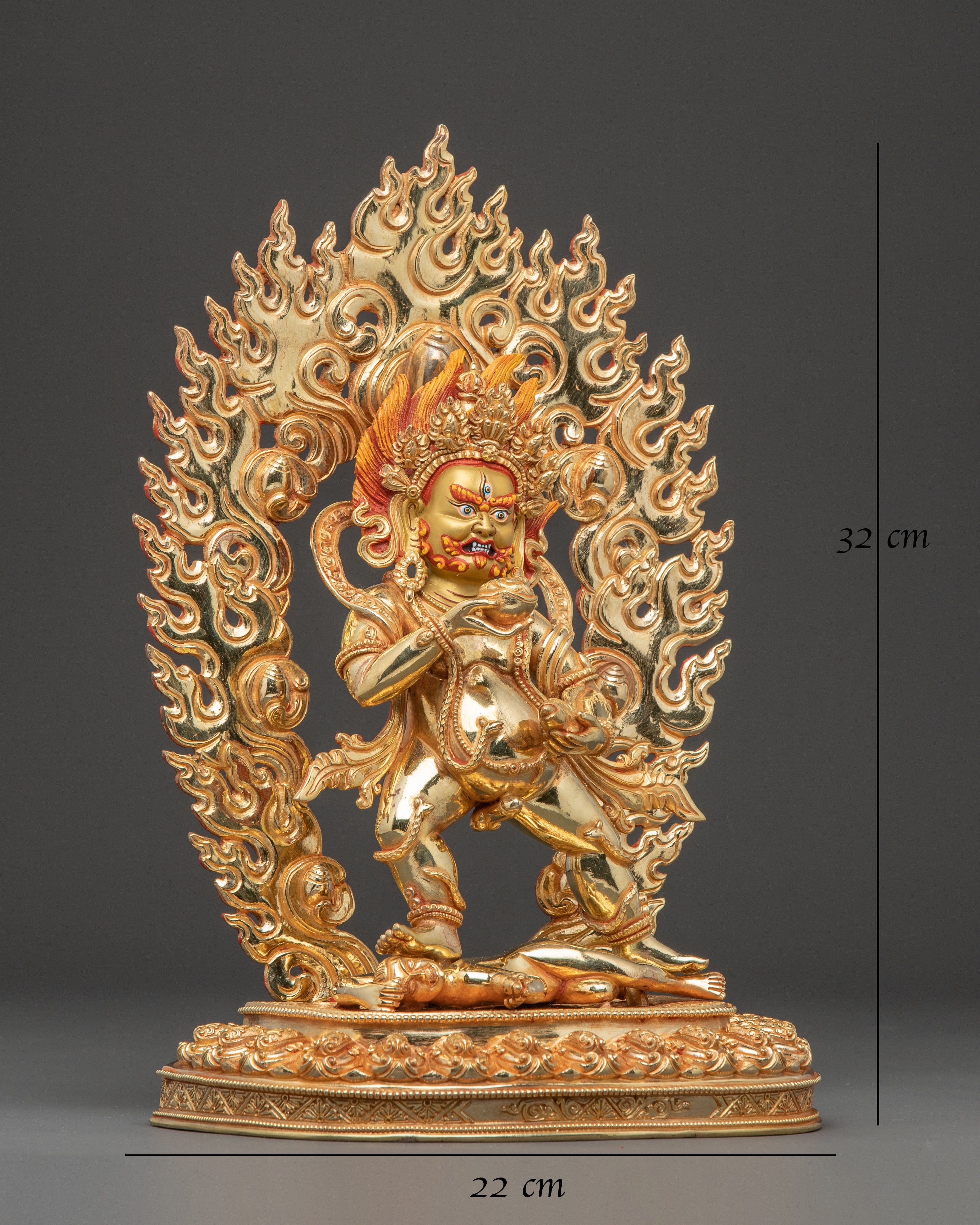 Black Dzambhala Statue: Abundance of Wealth