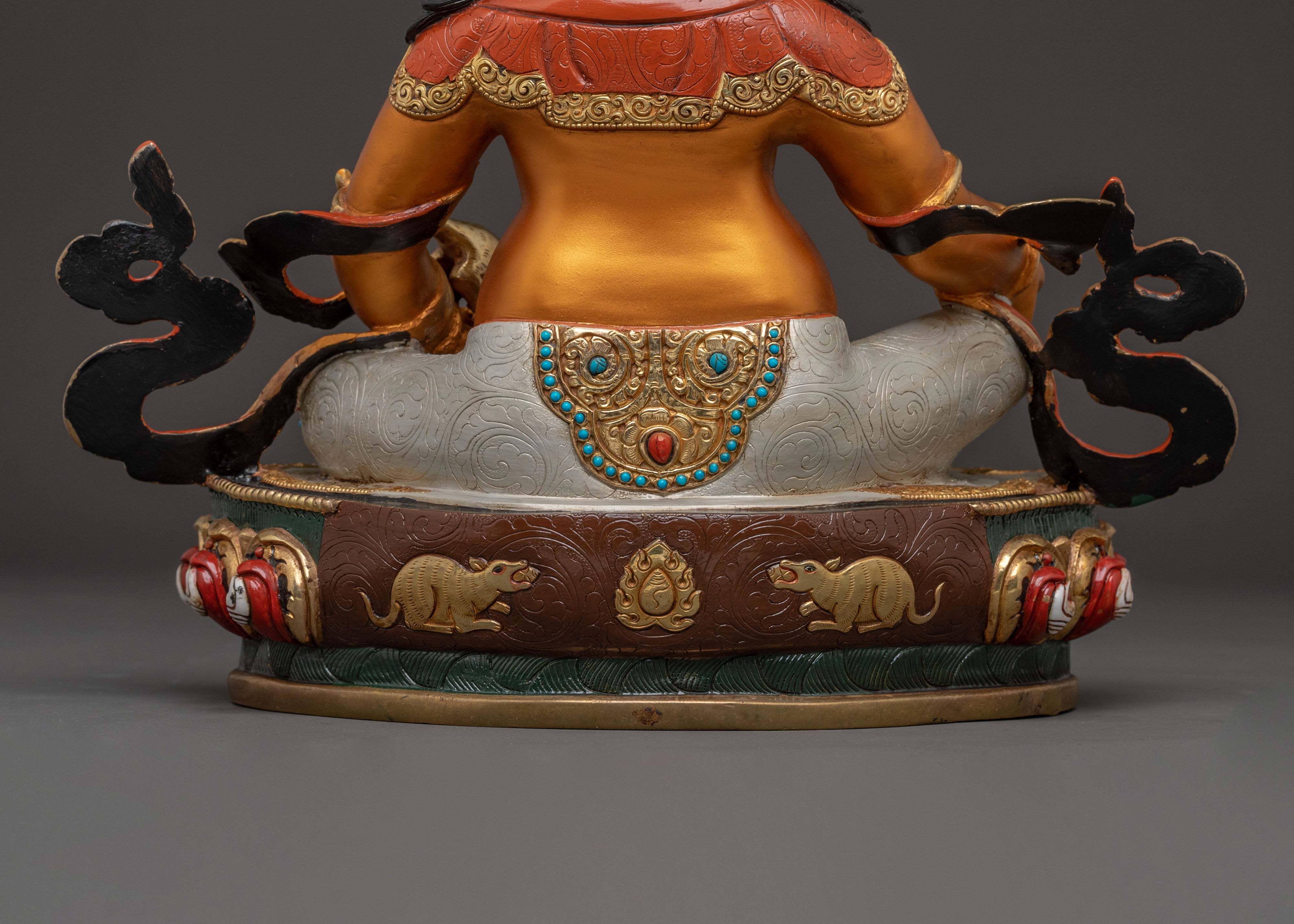 Dzambhala Protector Statue – 24K Gilded Serenity
