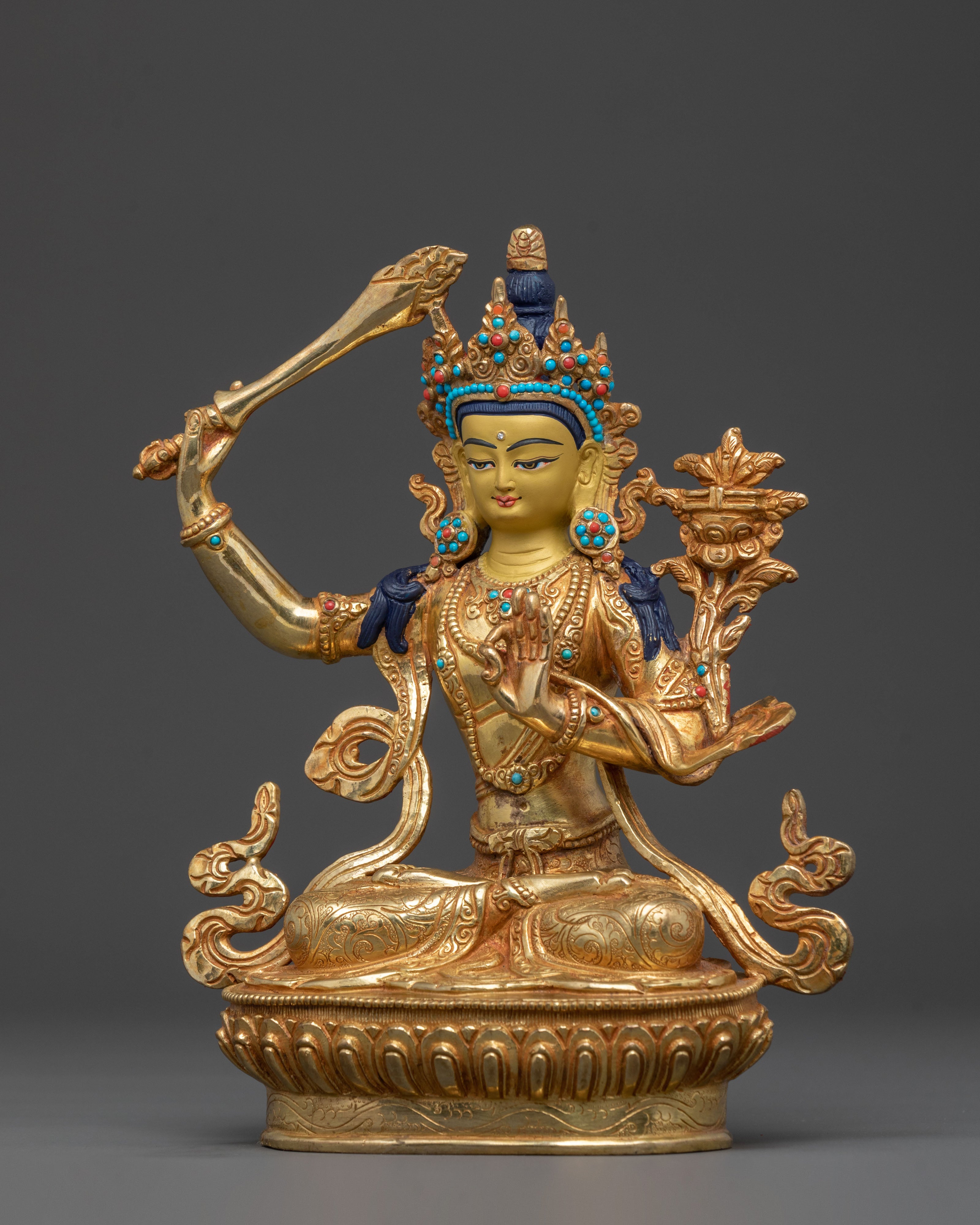 Handcrafted Manjushri Statue | Wisdom Embodied