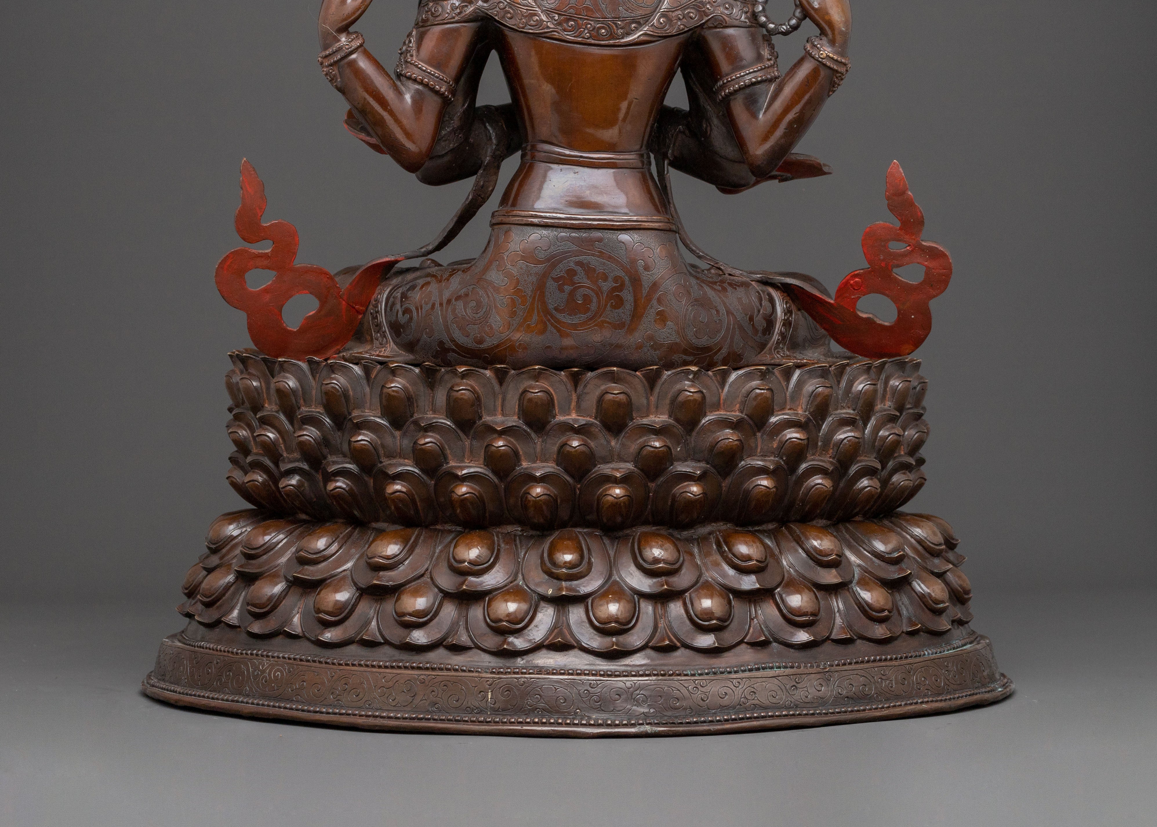Chenrezig Compassion Bodhisattva Statue | Altar Decor