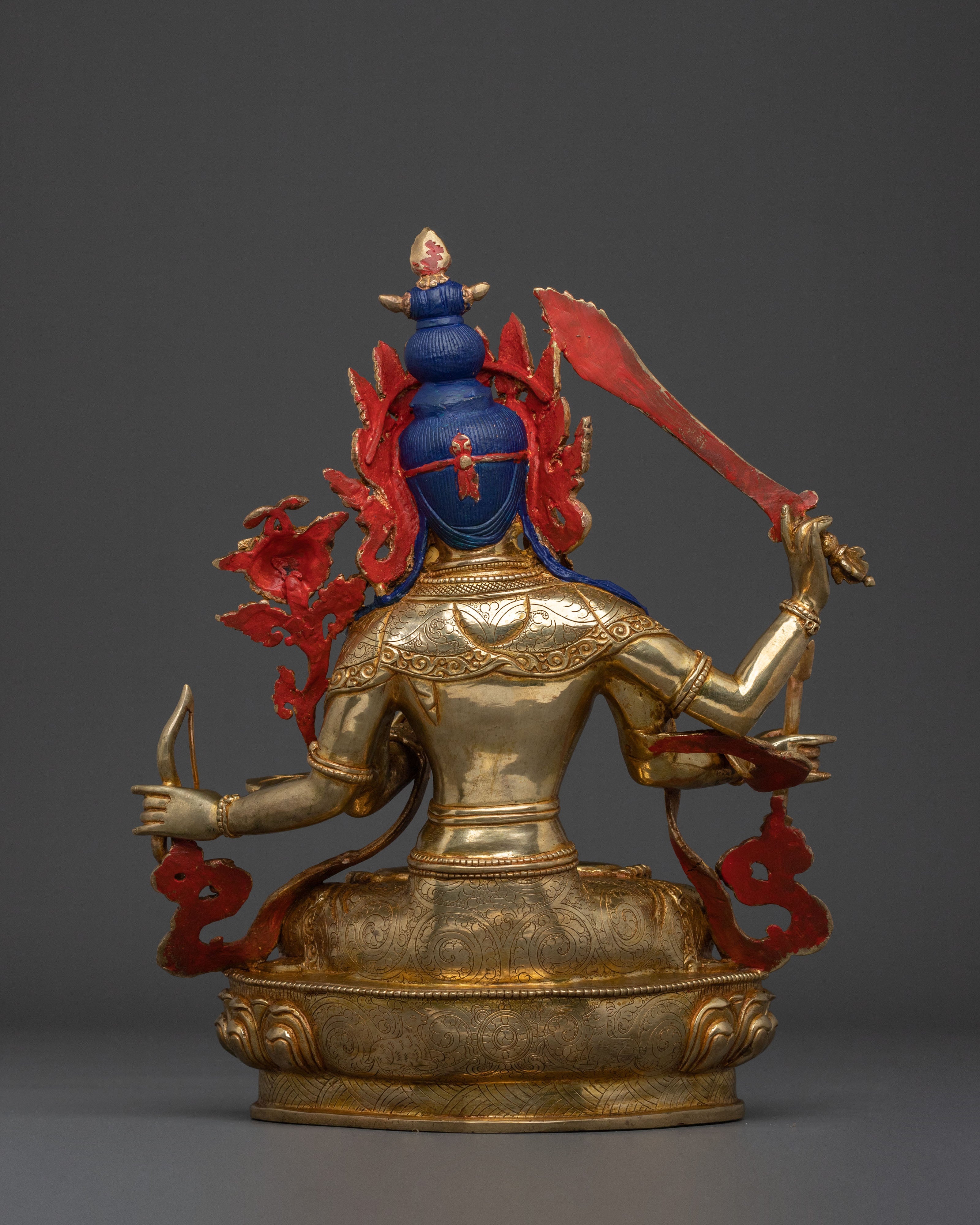 Handmade Maha Manjushri Statue | Bodhisattva of Wisdom