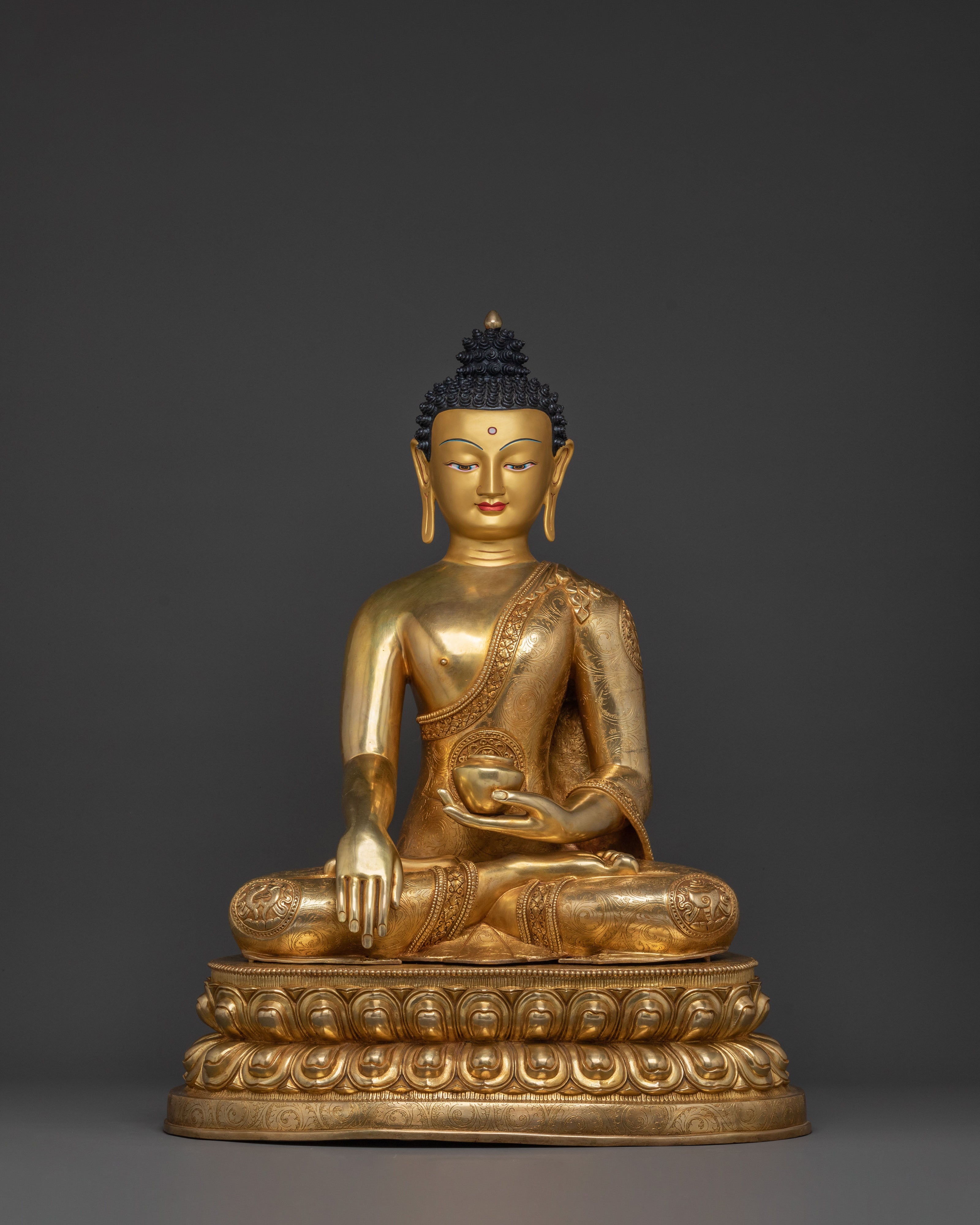 Shakyamuni Buddha Golden Statue | Enlightened Figure
