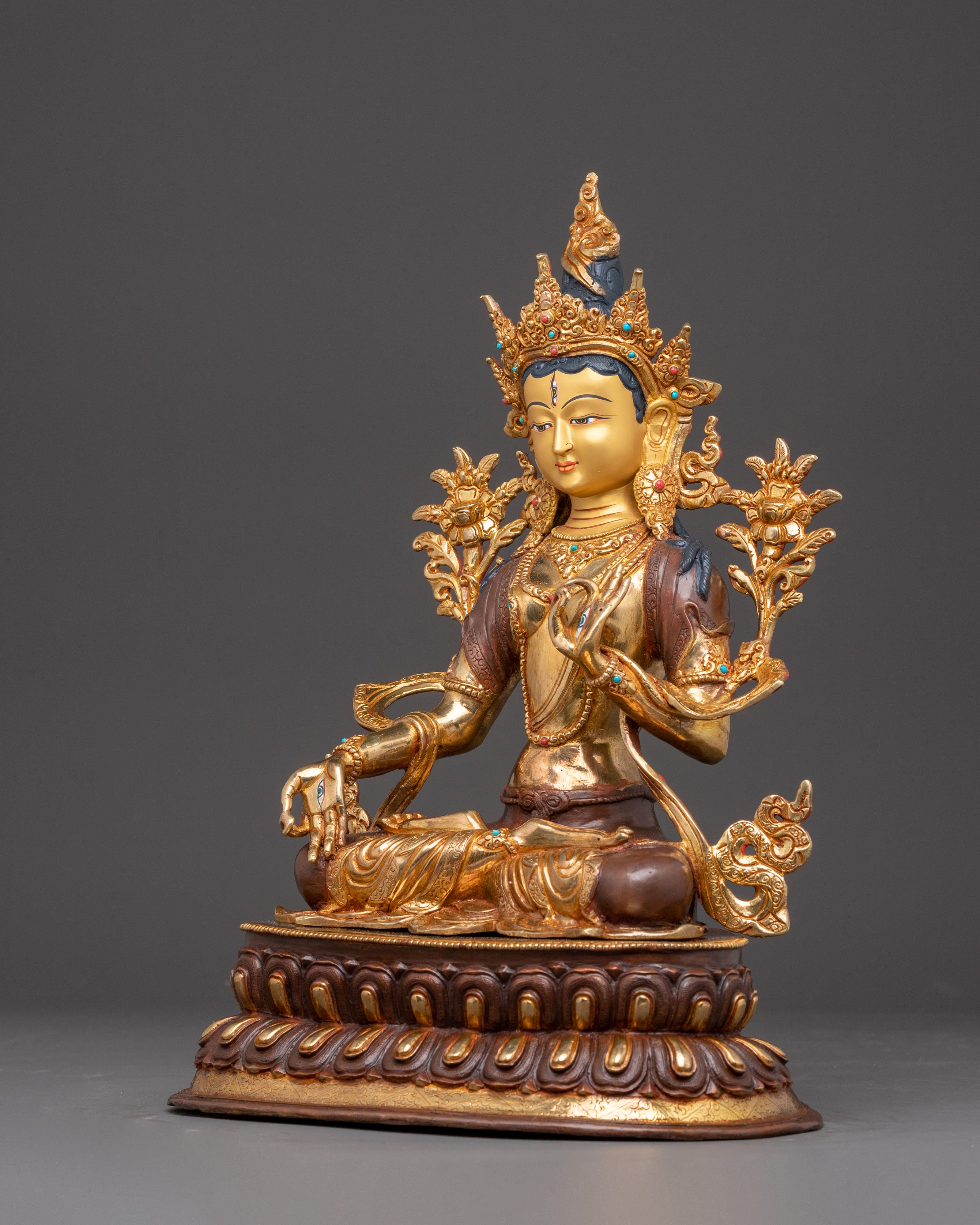 White Tara Statue, Manifestation of Chenrezig | Symbol of Longevity