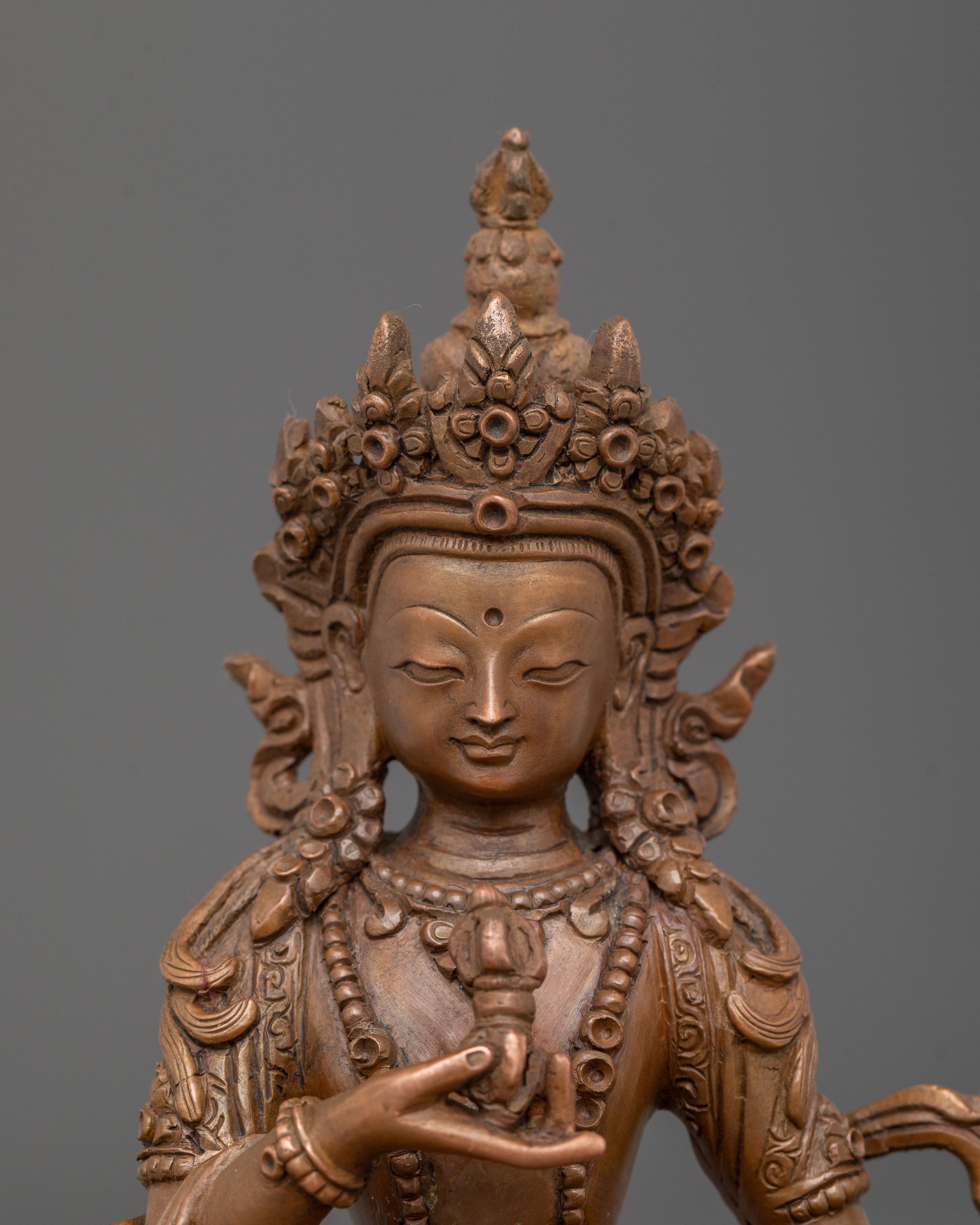 Vajrasattva Oxidized Statue | Purification Deity