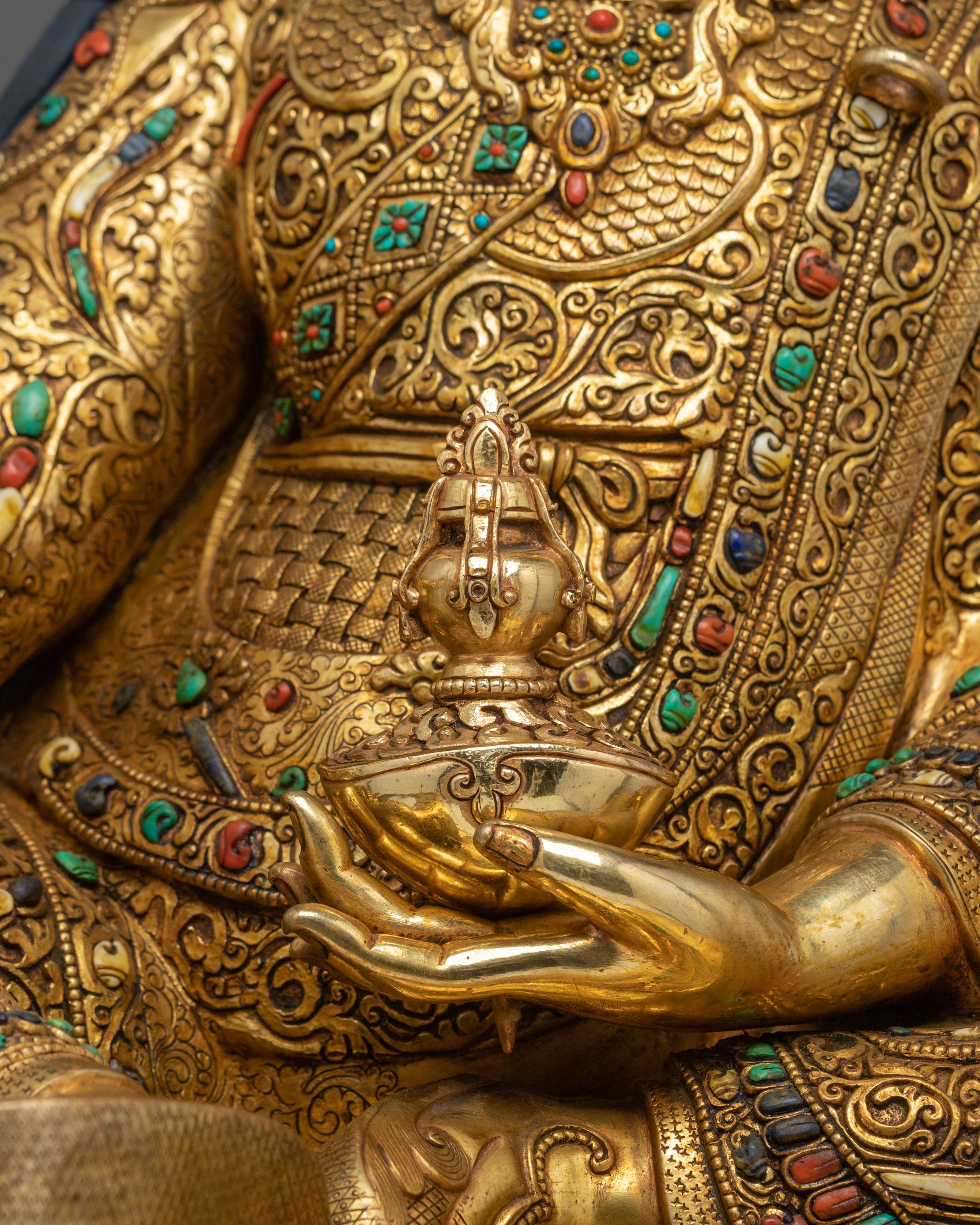 Guru Rinpoche Statue of Spiritual Learning | Home Decor