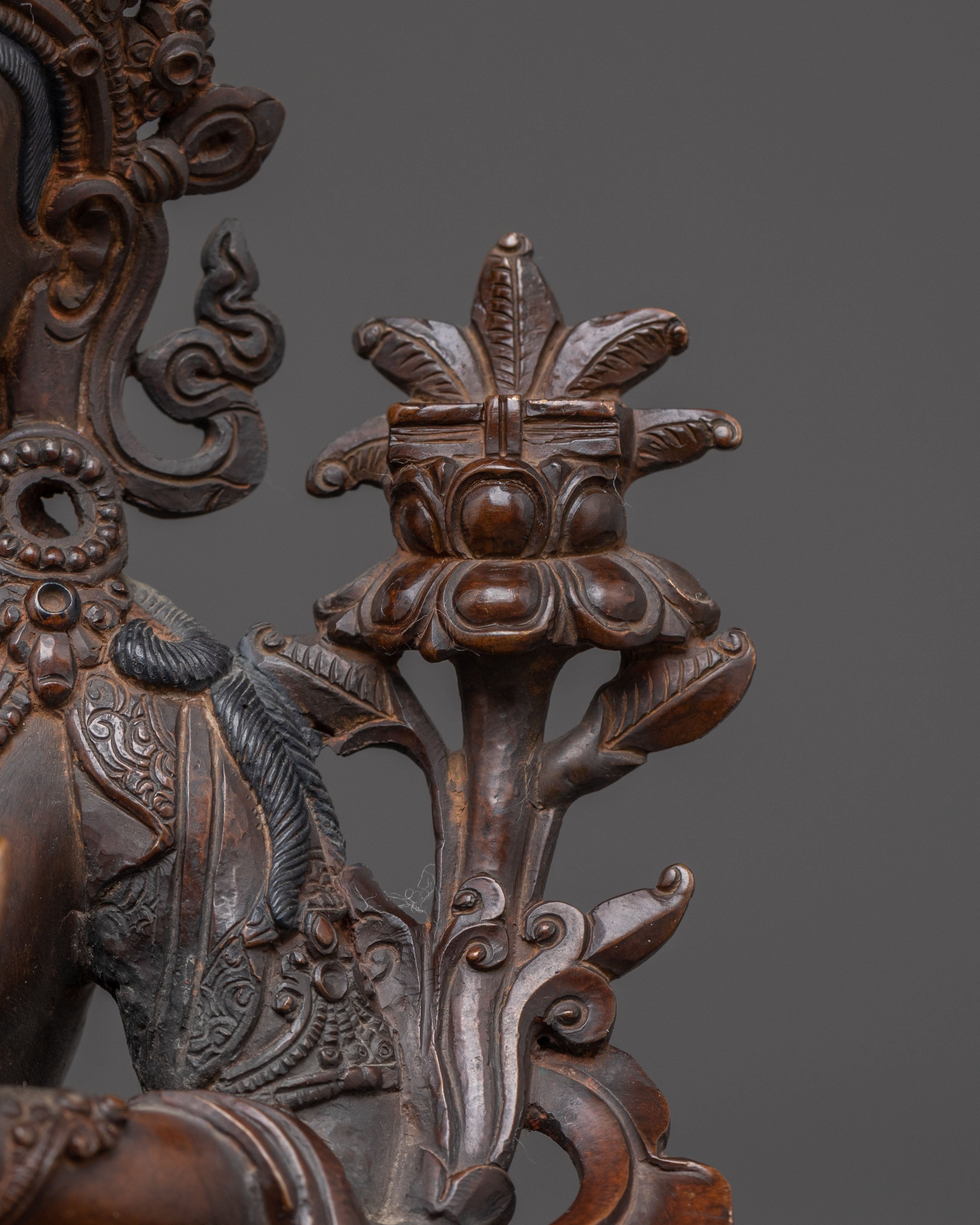 Handcrafted Manjushri Statue of Power and Wisdom