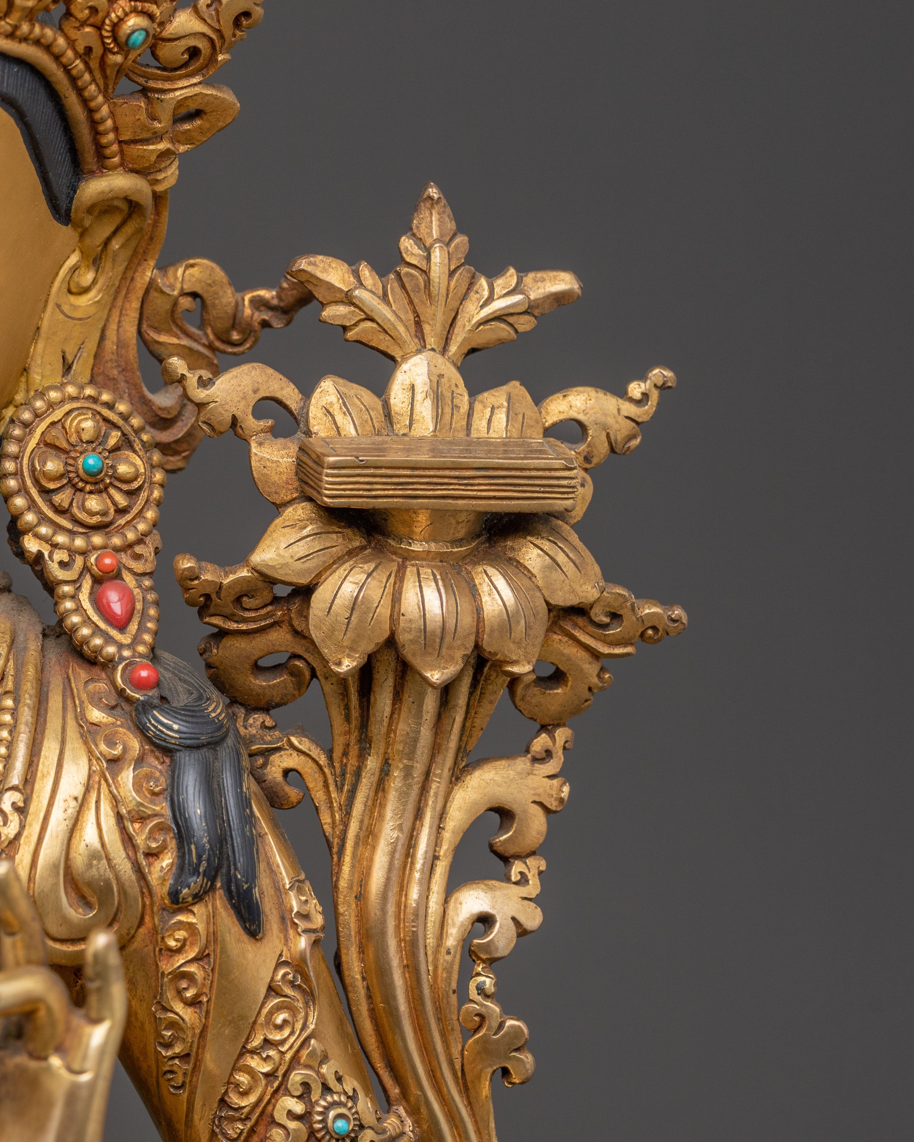 Handmade Manjushri Statue of Power and Wisdom | Spiritual Altar Decor