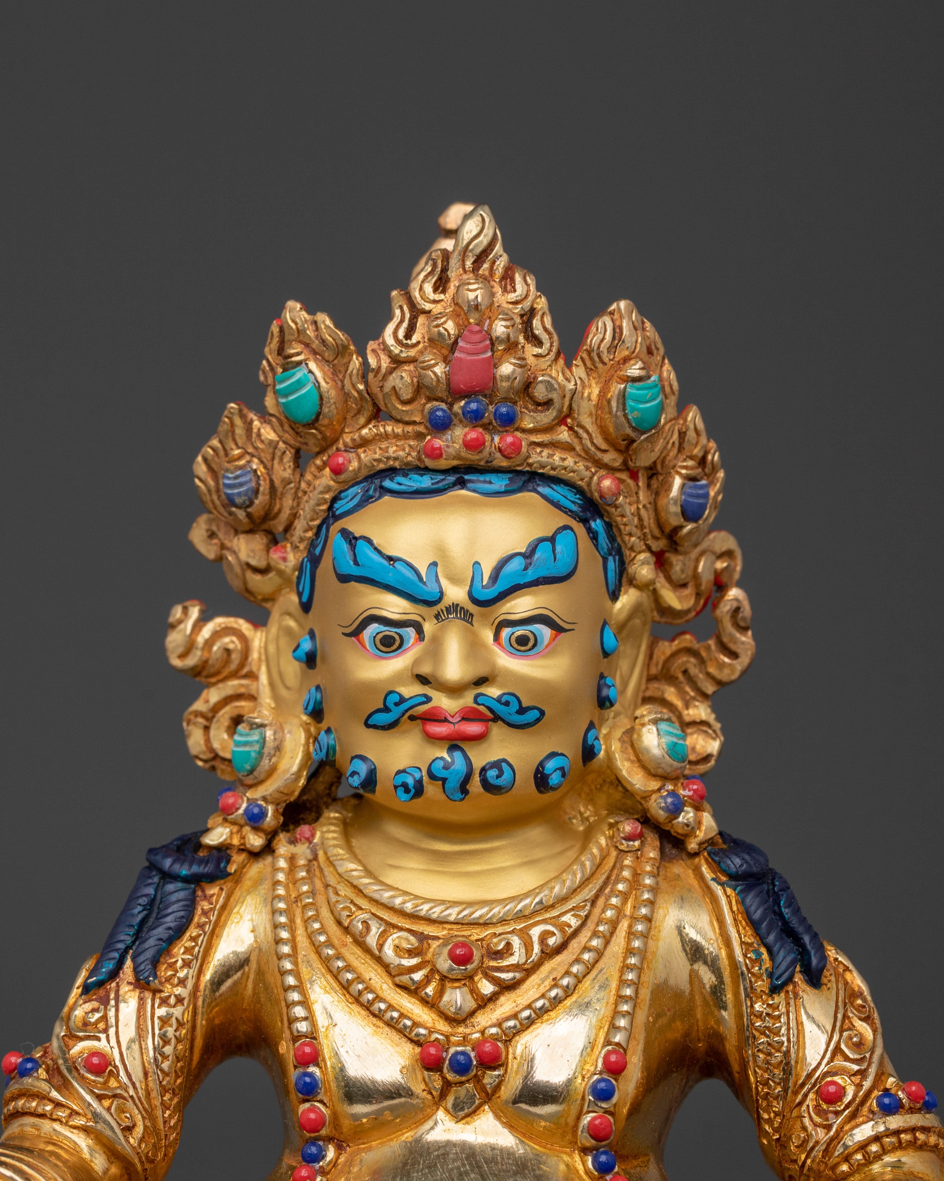 Dzambhala Tibetan Wealth Guardian Statue
