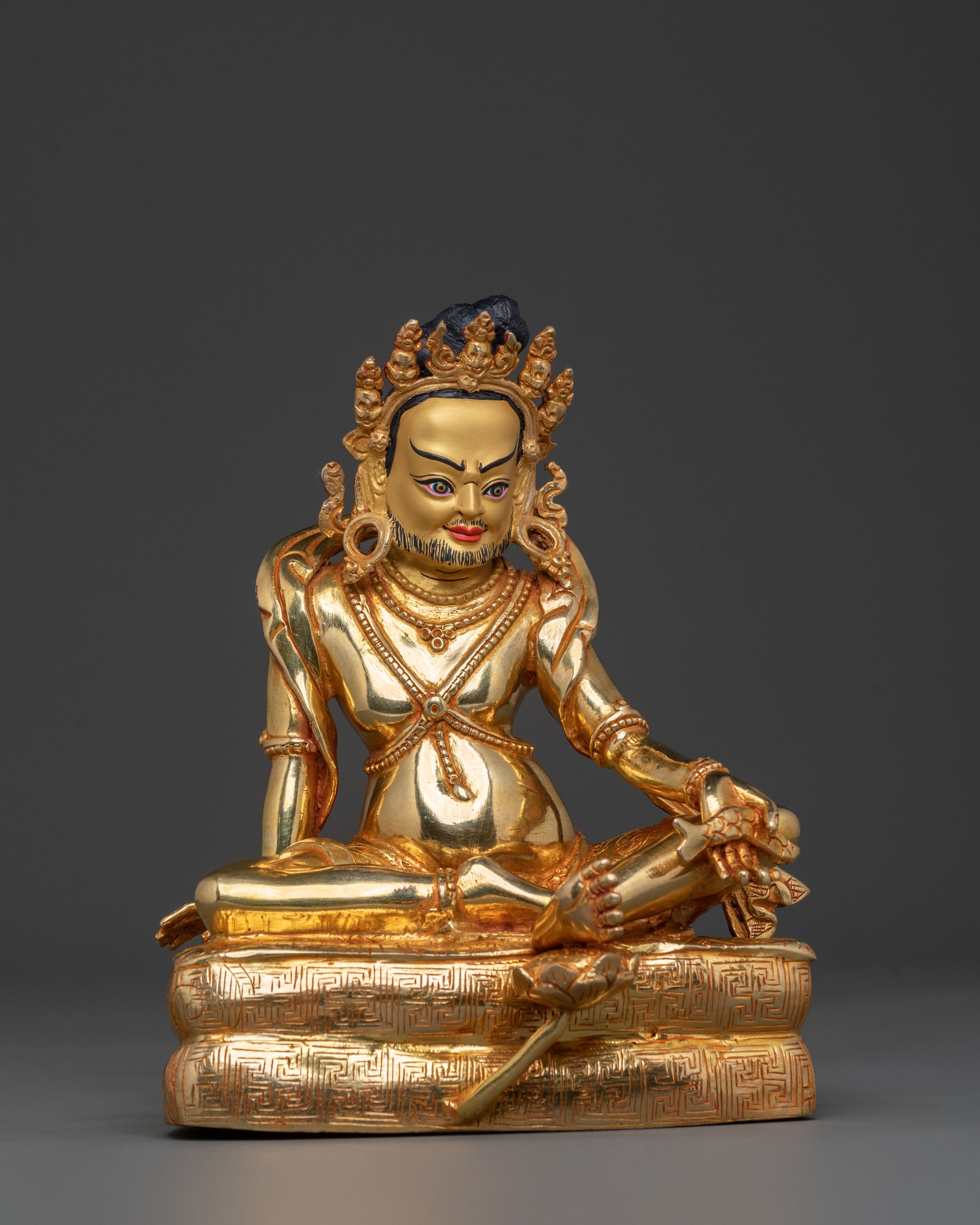 Naropa & Tilopa Statue Set | 24K Gold Gilded Figurines