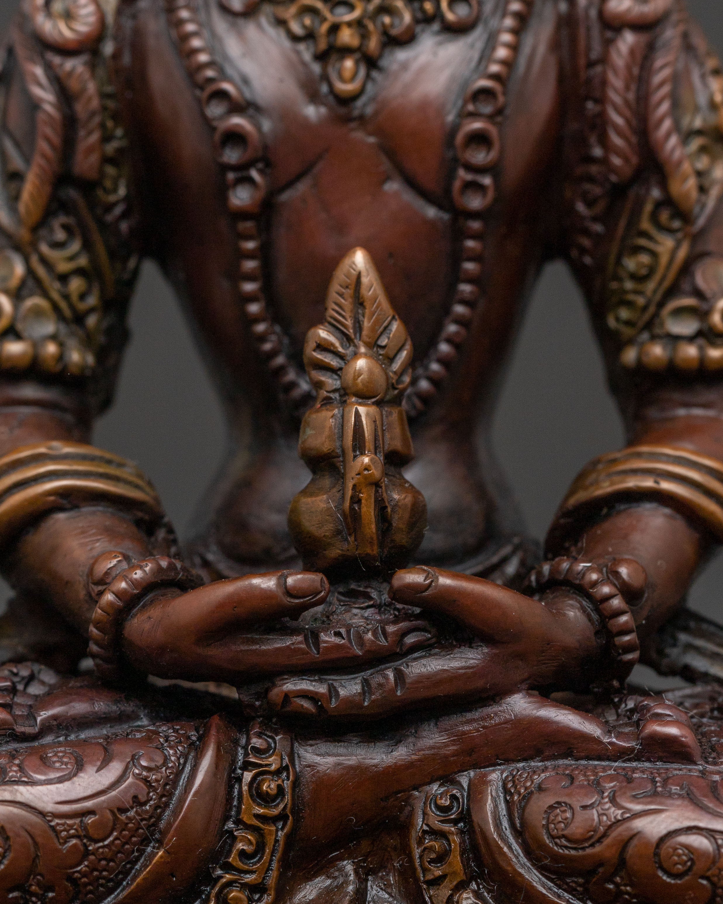 Six Bodhisattva Statue Set – Handcrafted Copper Set