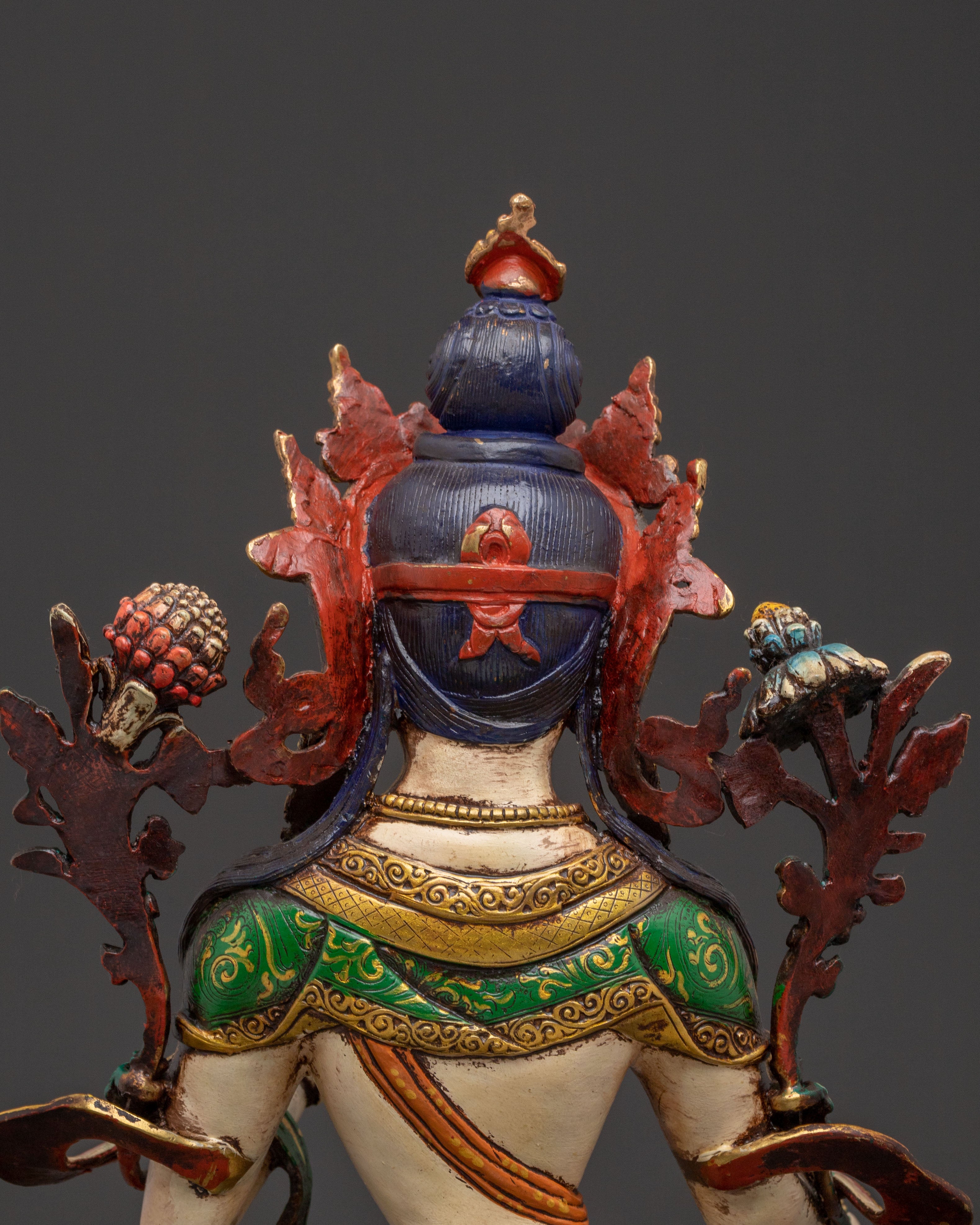 White Tara 24K Gold Gilded Statue | Longevity Icon