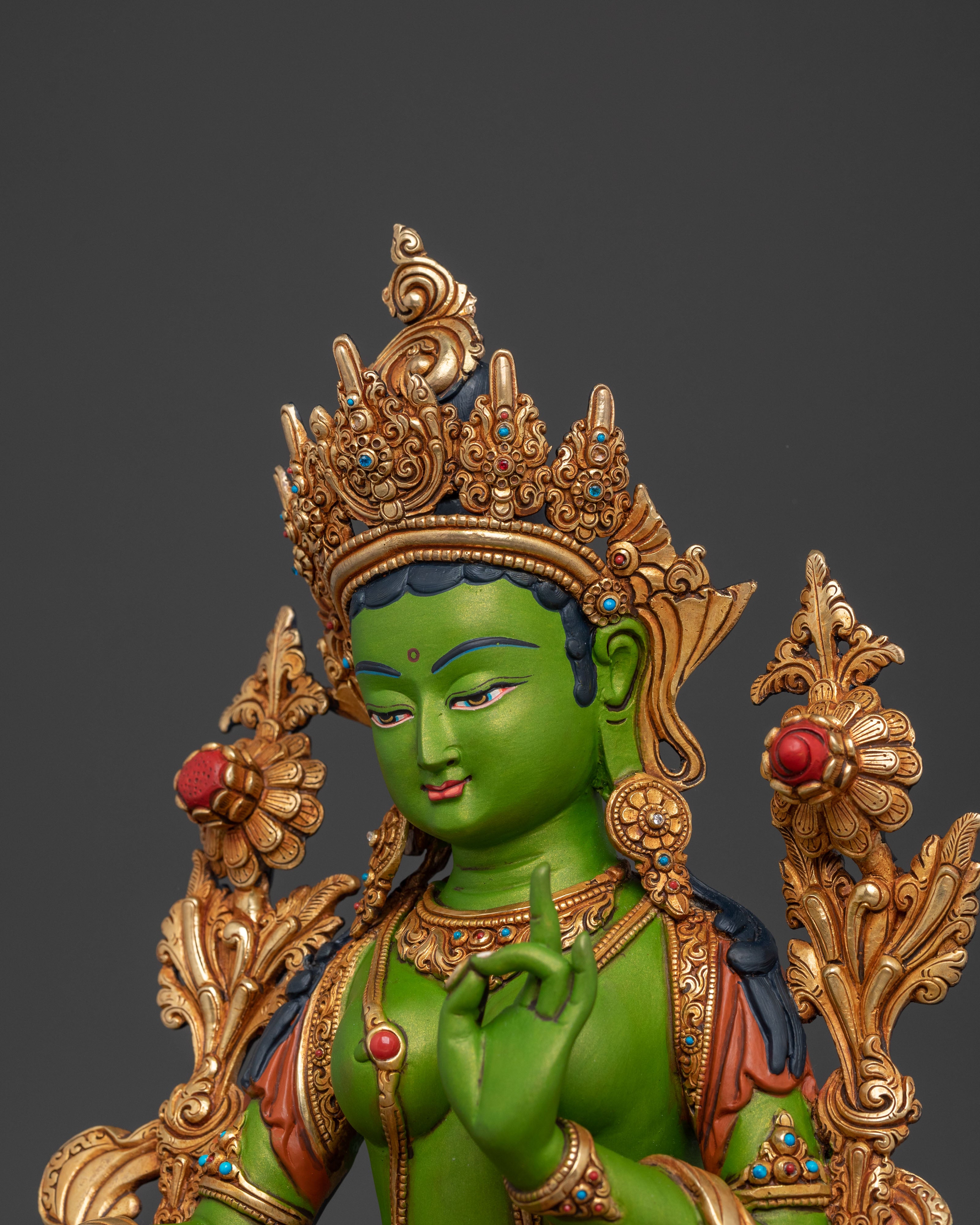 Green Tara Statue | Tibetan Buddhist Goddess