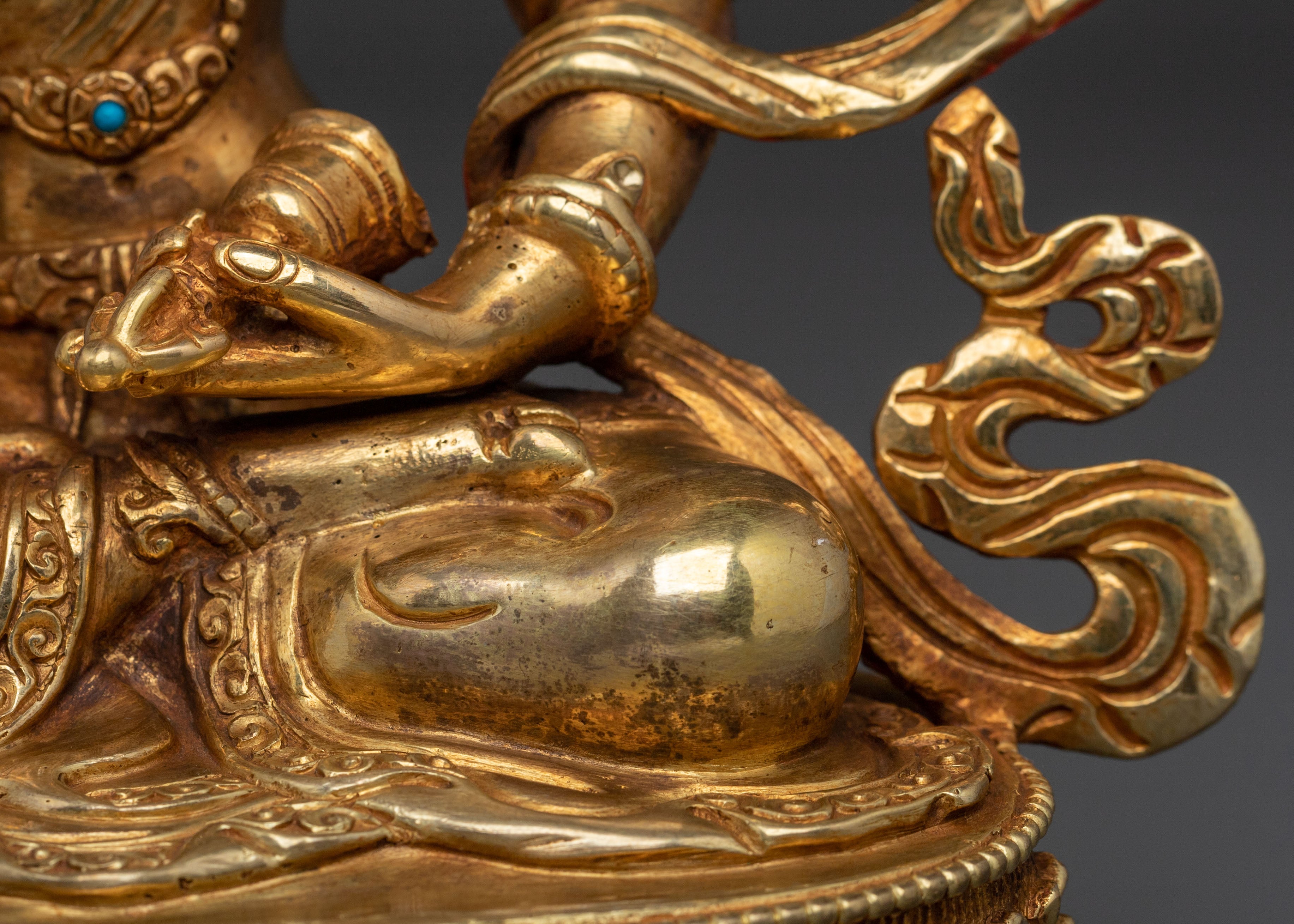 Vajrasattva Statue | 24K Gold Gilded Figurine