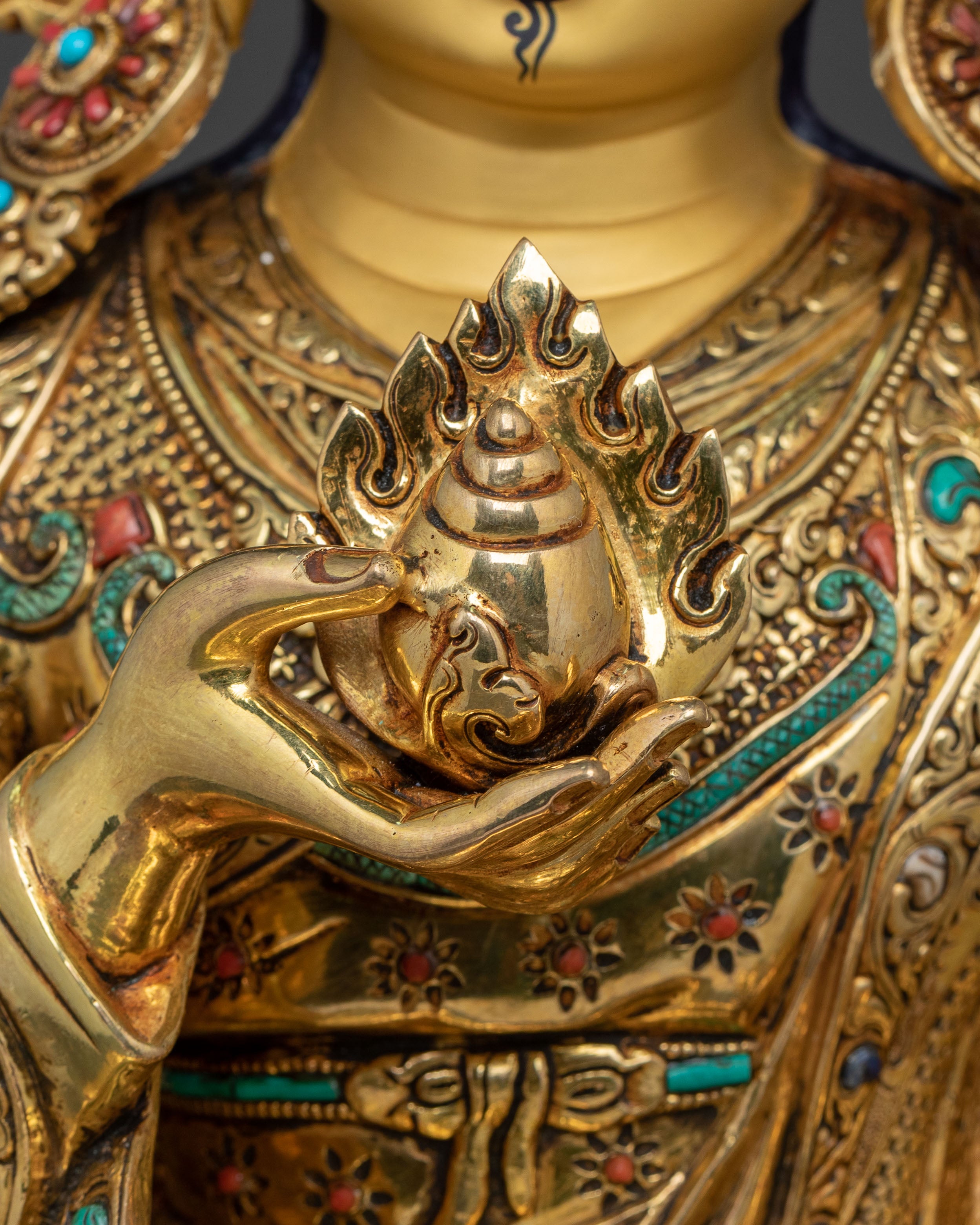 Guru Norla: 24K Gold Gilded Sacred Figurine