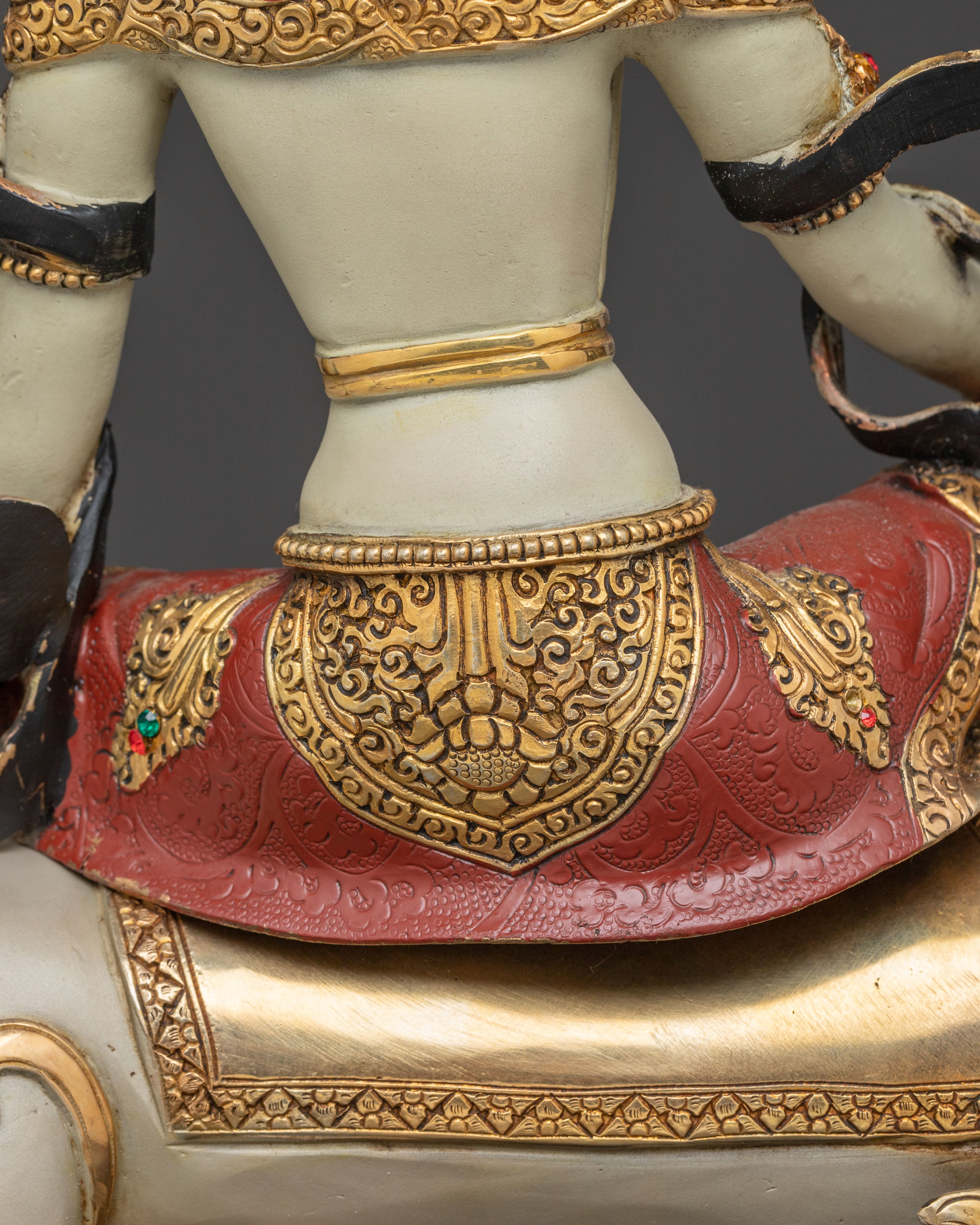 Spiritual Statue of Simhanada Manjushri | Embodiment of Wisdom