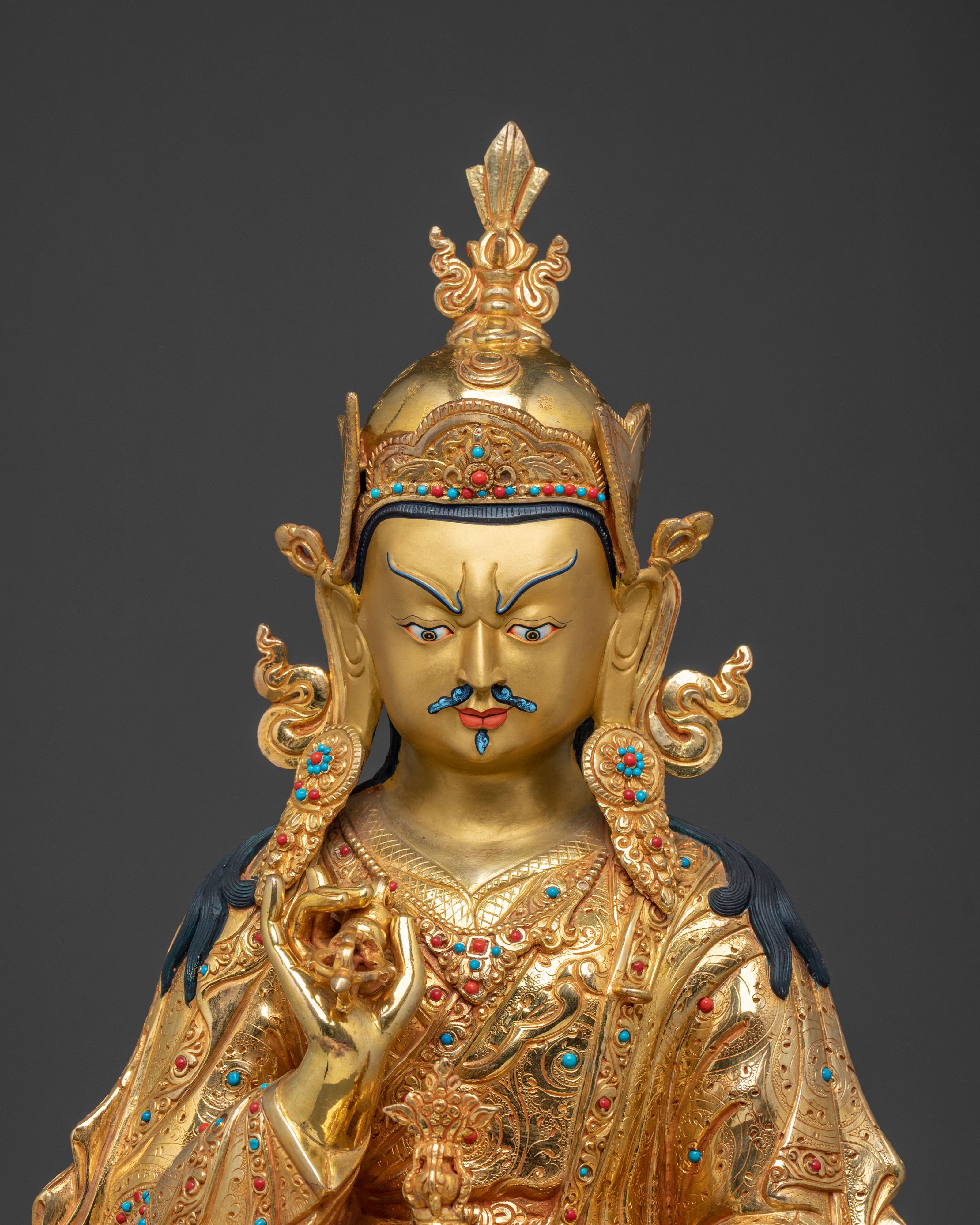 Handcrafted Guru Tsokye Dorje Statue | Lotus Born Vajra Guru of Wisdom and Power