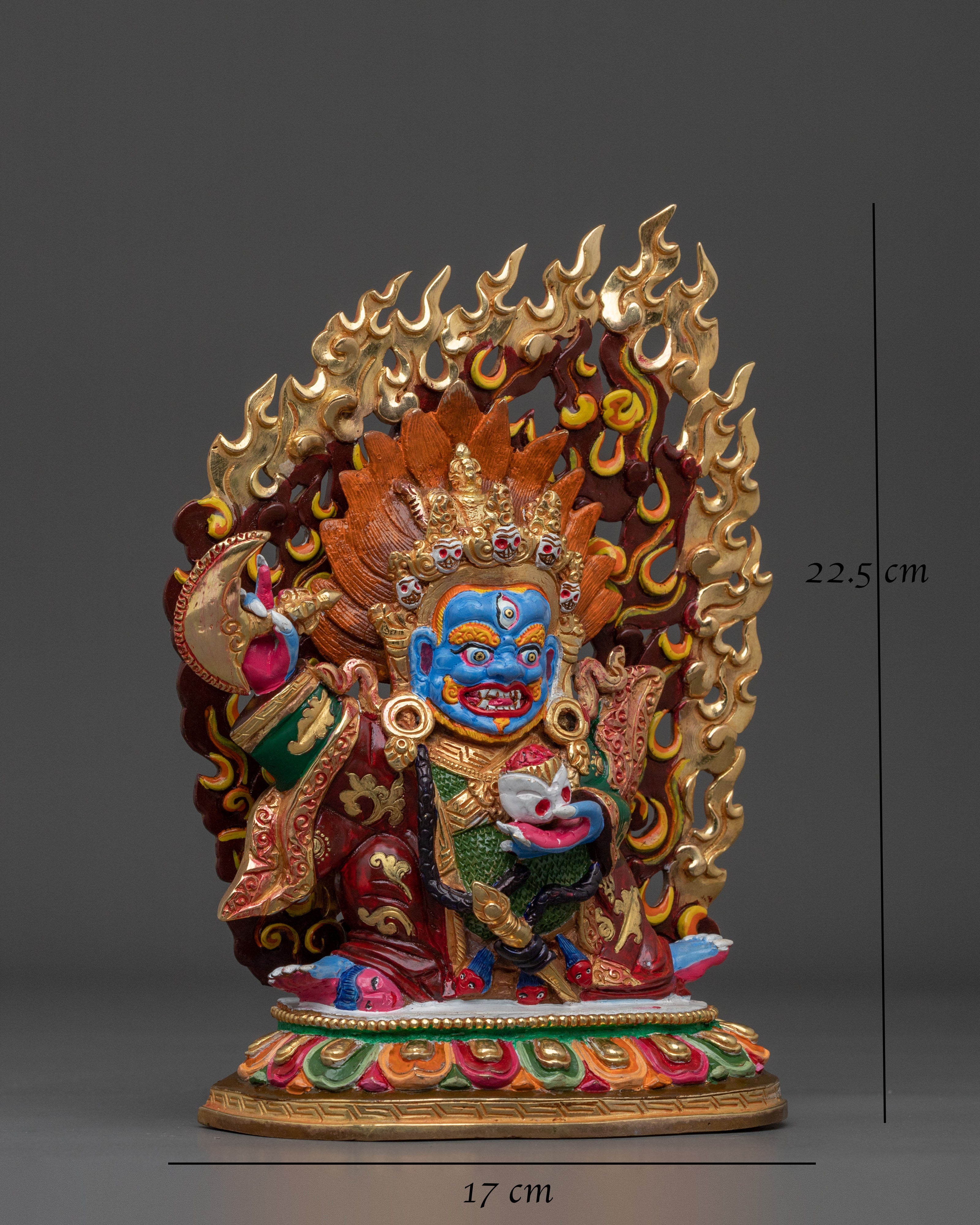 Wrathful Mahakala Bernakchen Statue | Symbol of Protection