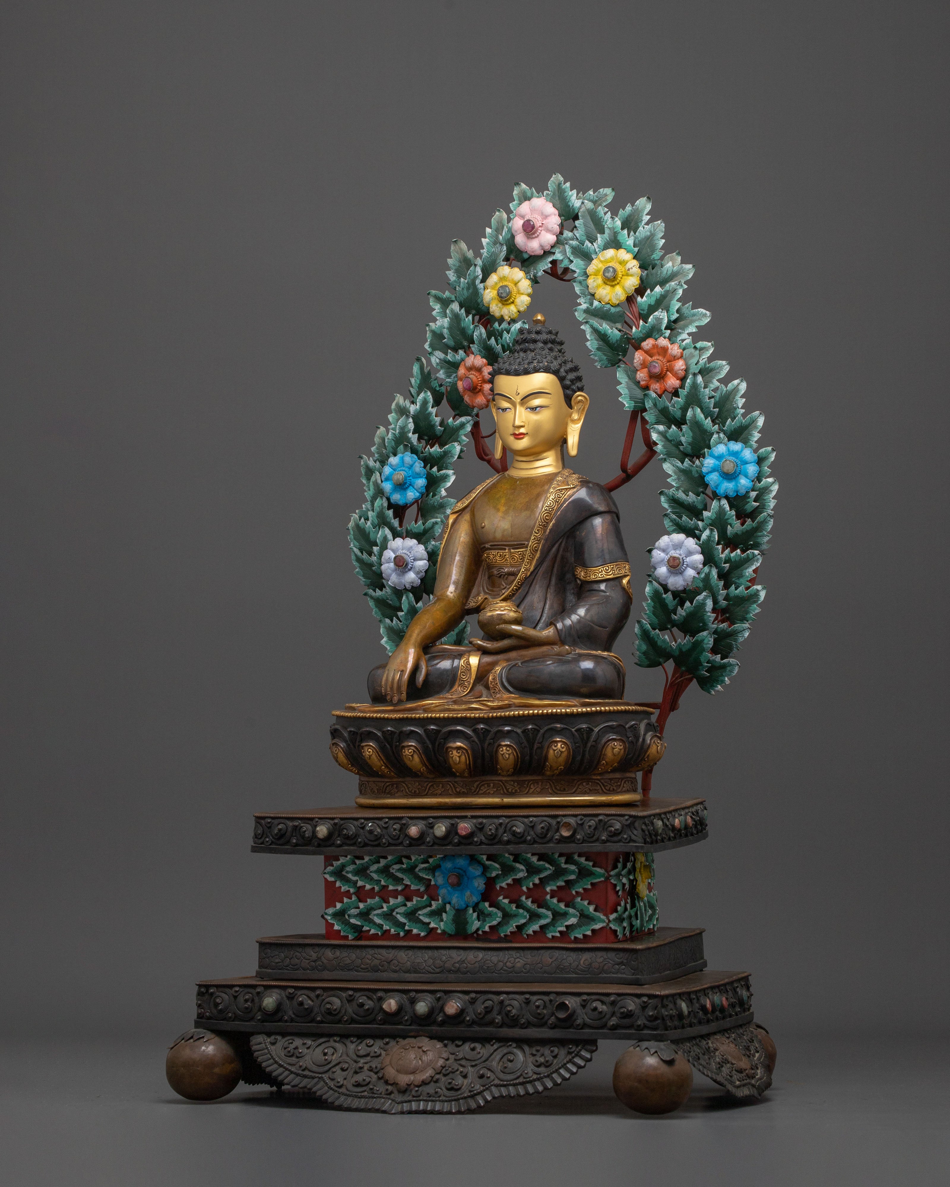 Shakyamuni Buddha Figurine on Throne | Enlightened ONE