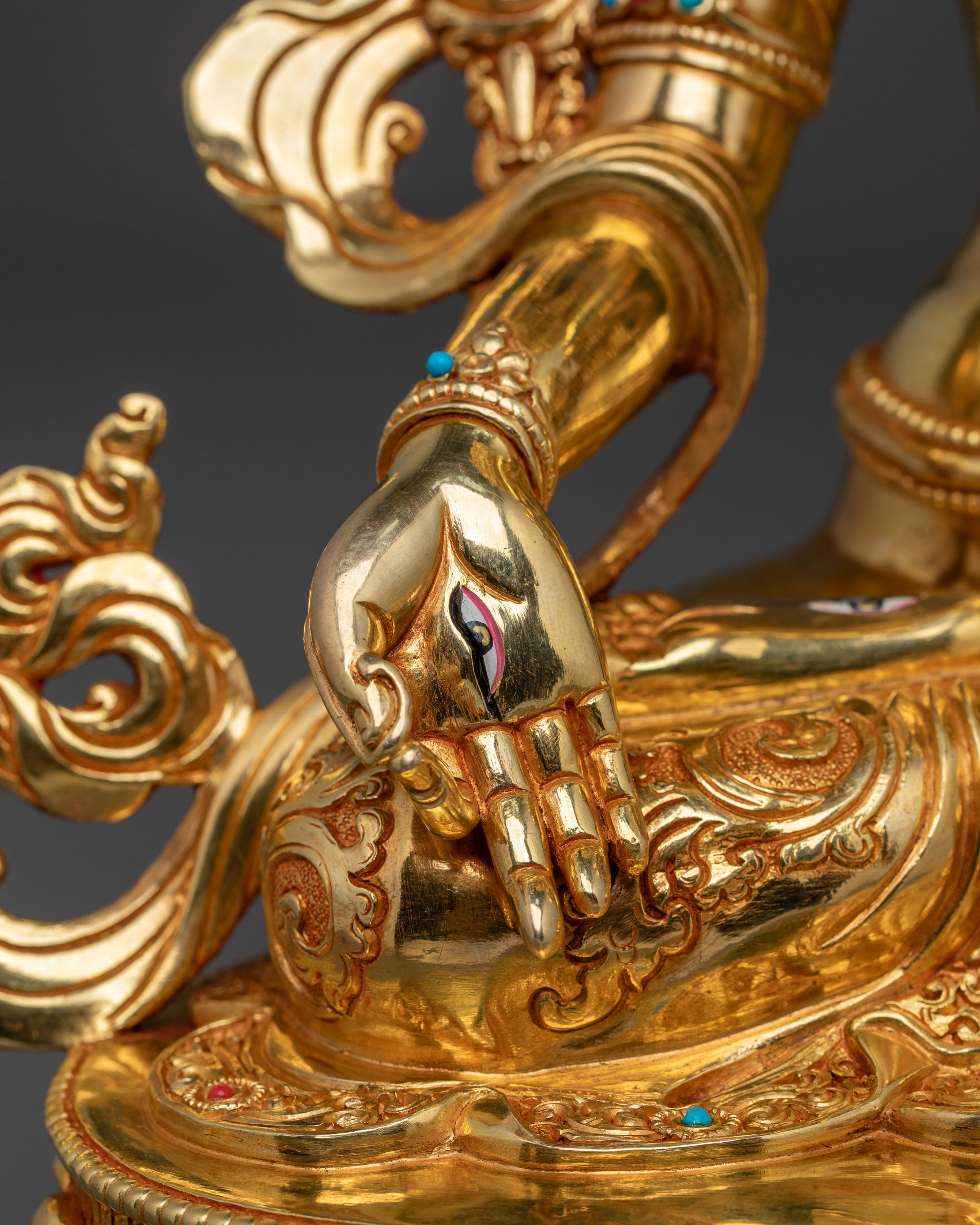 Sacred Long Life Deity White Tara Statue | Tibetan Artwork
