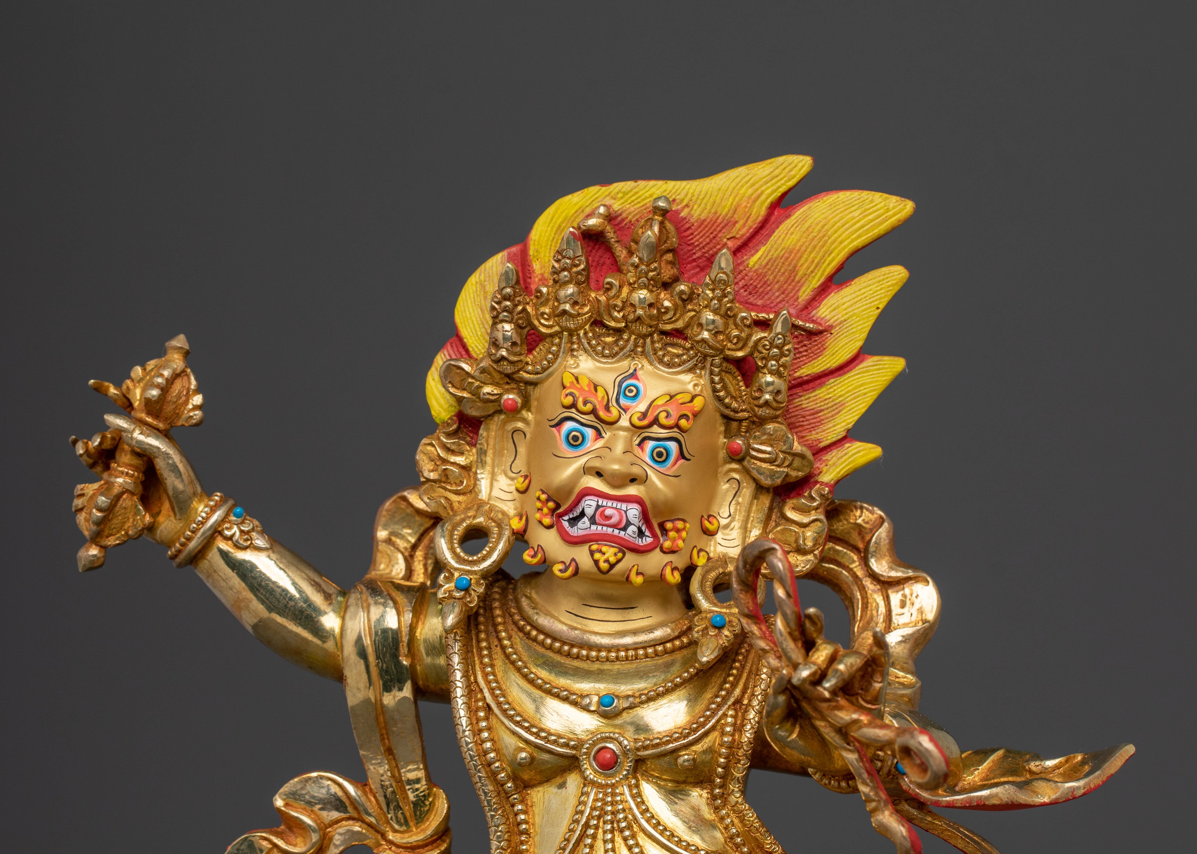 Major Bodhisattva: Handmade Vajrapani Statue