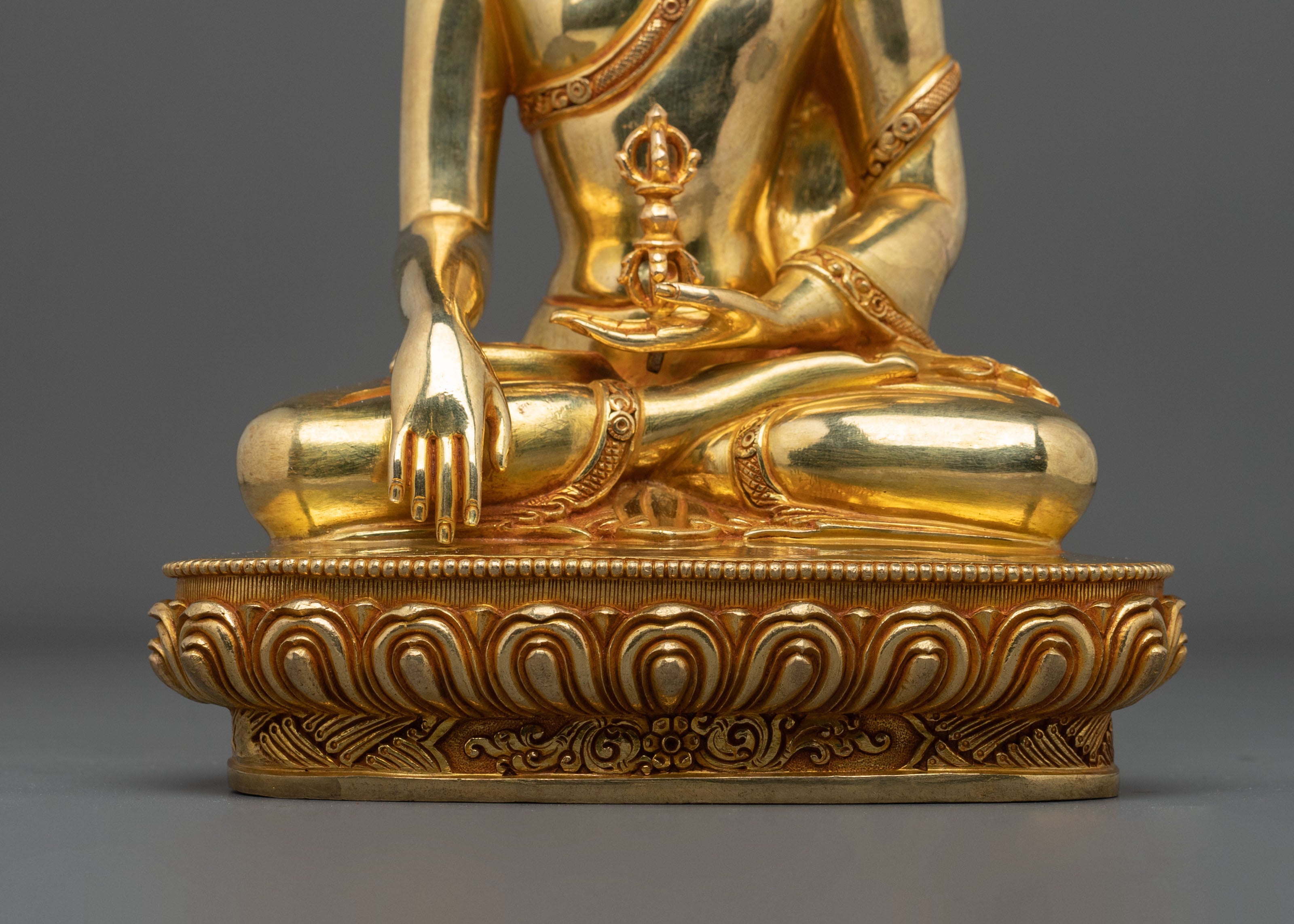 Mitrugpa Sacred Sculpture | Hand-Gilded Copper Figurine