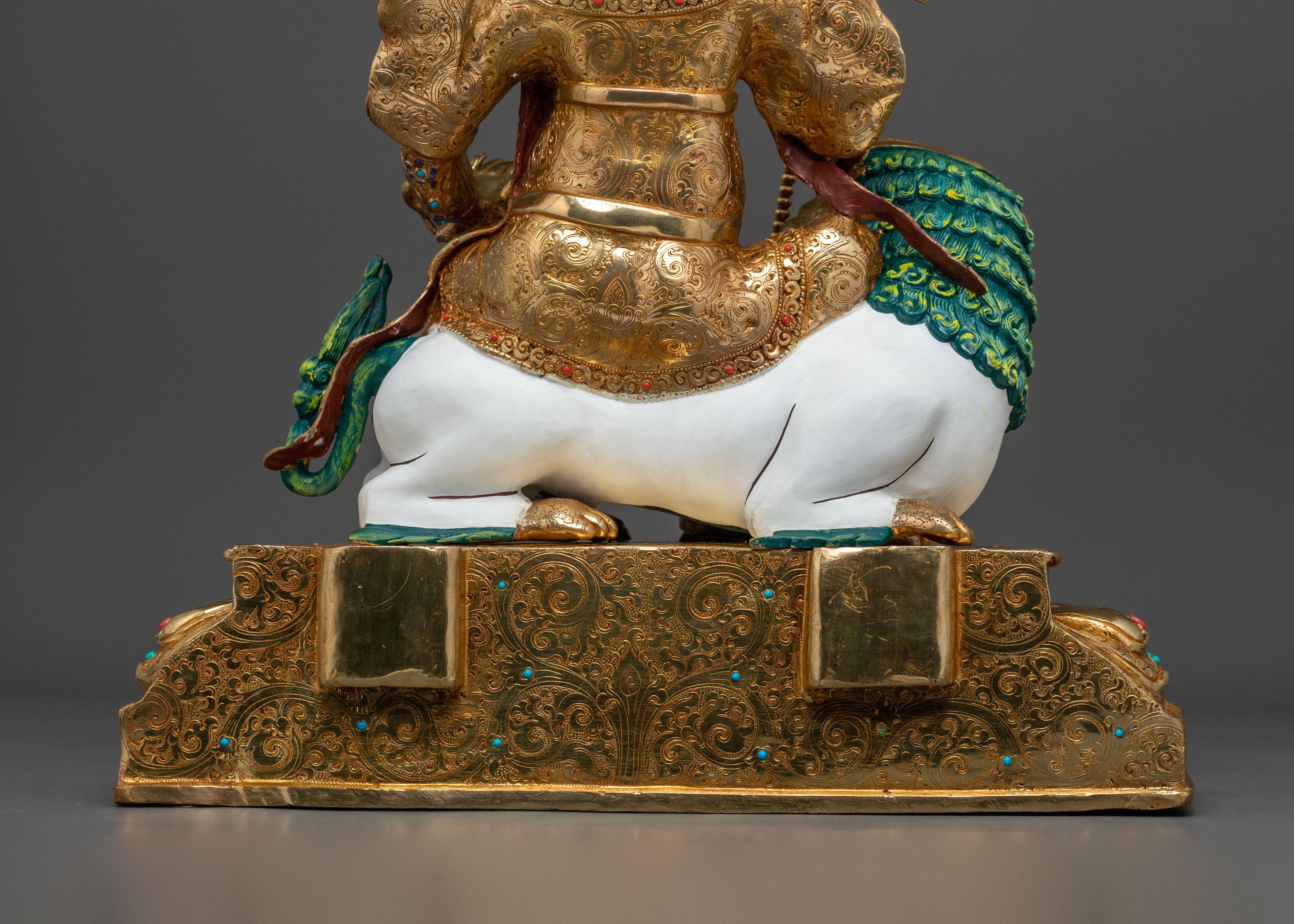 Buddhist Wealth Deity Namtoshe Statue | Traditional Himalayan Figurine