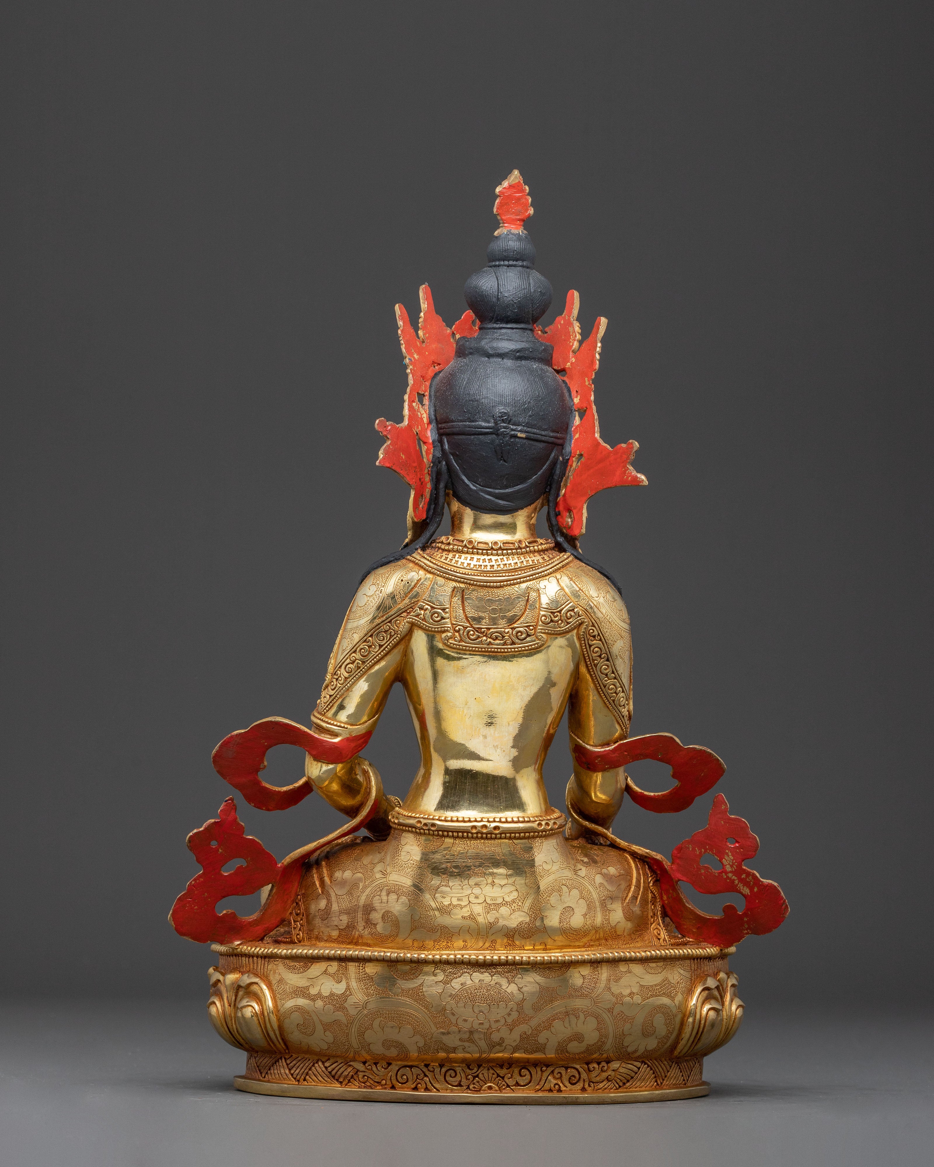 Statue of the Buddha, The Sage of Shakya Clan | 24K Gold Gilded Sculpture